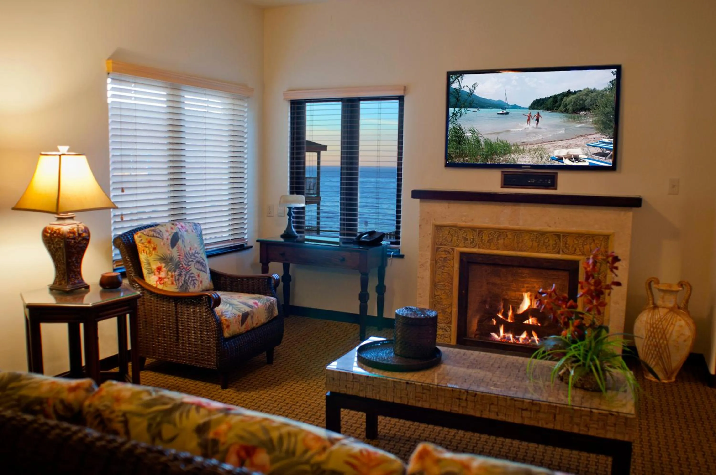 Living room in Pantai Inn