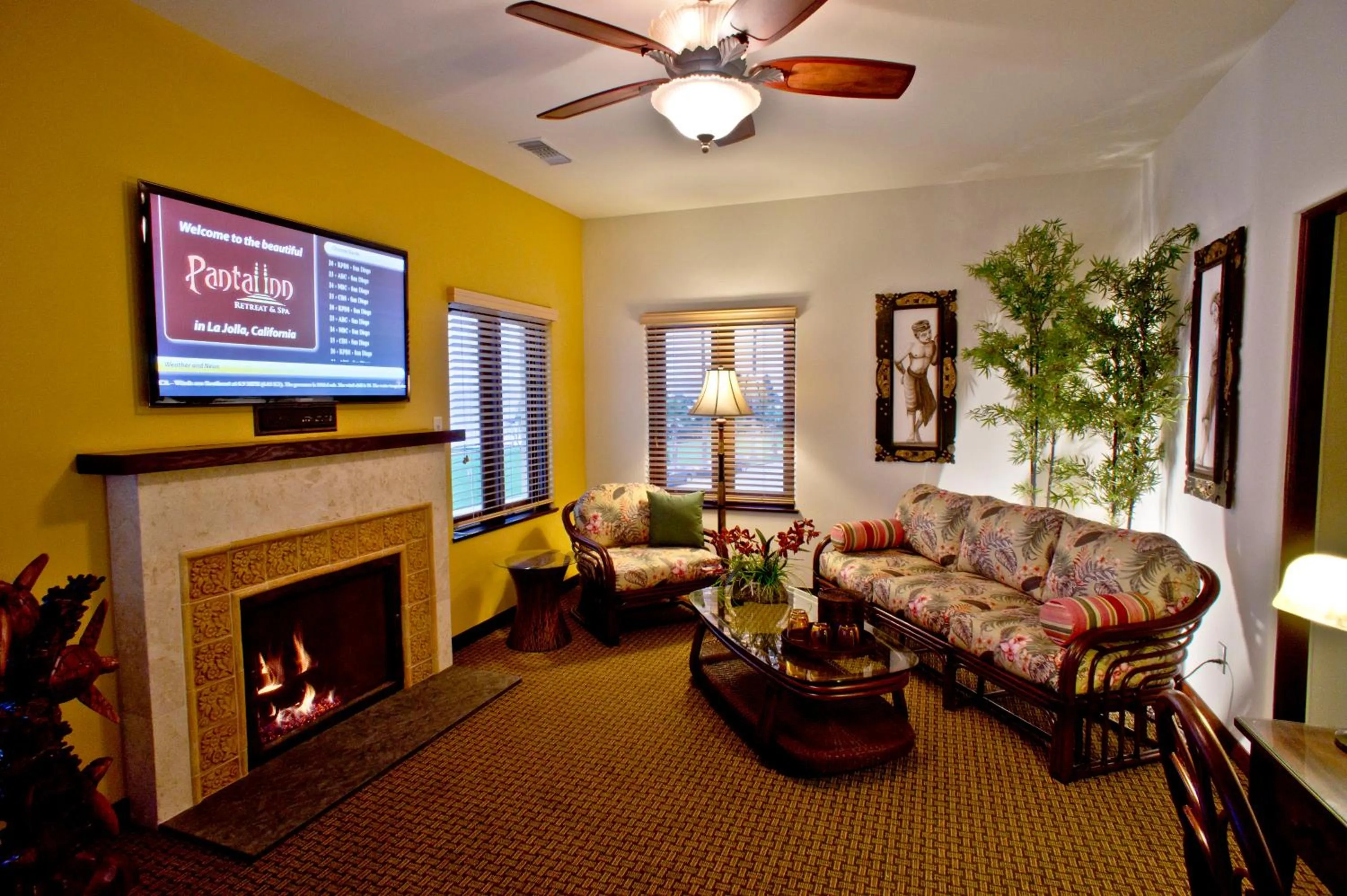 Living room in Pantai Inn
