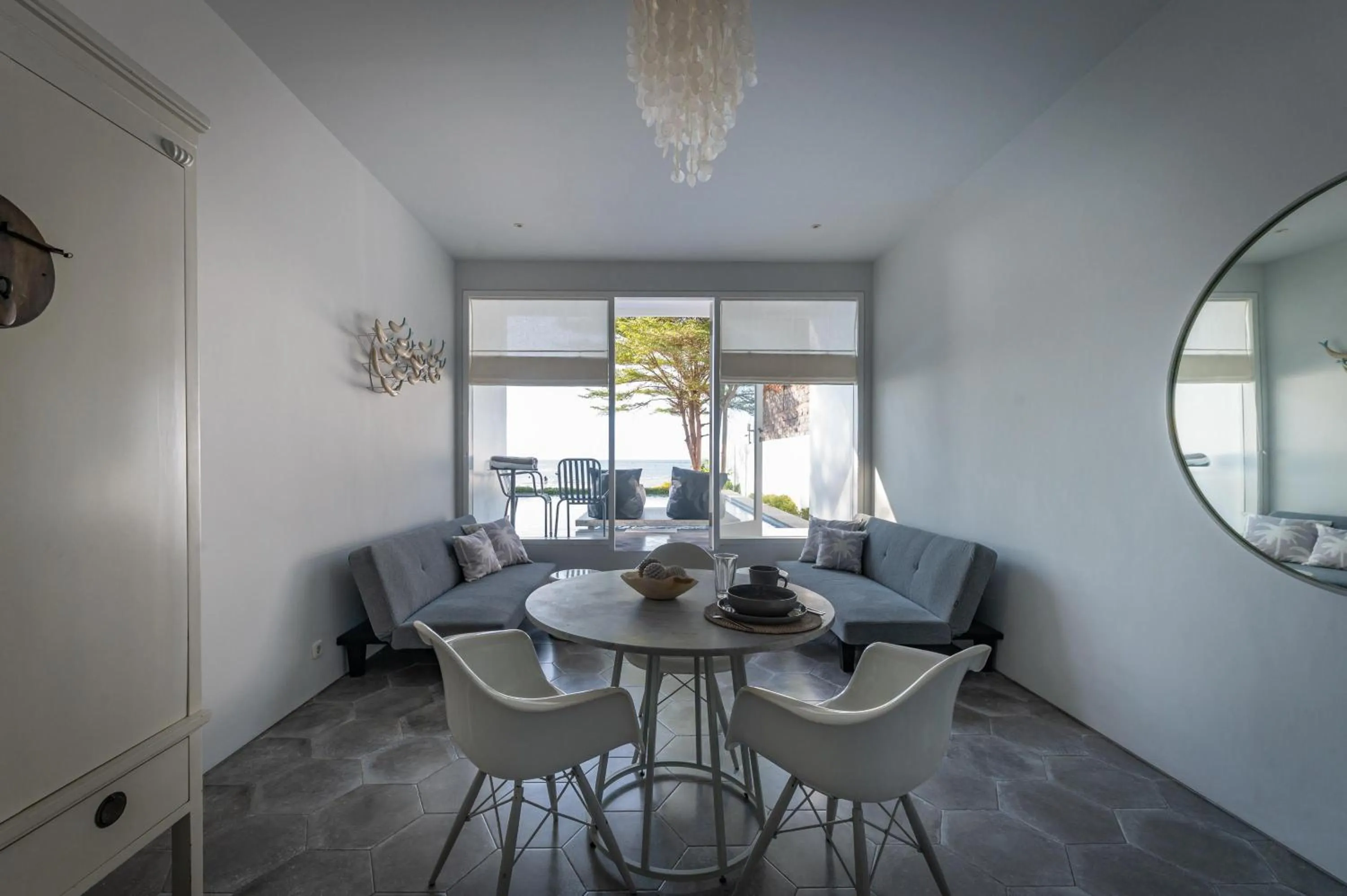 Living room in Lusa Beach Studios Under New Management And Newly Renovated