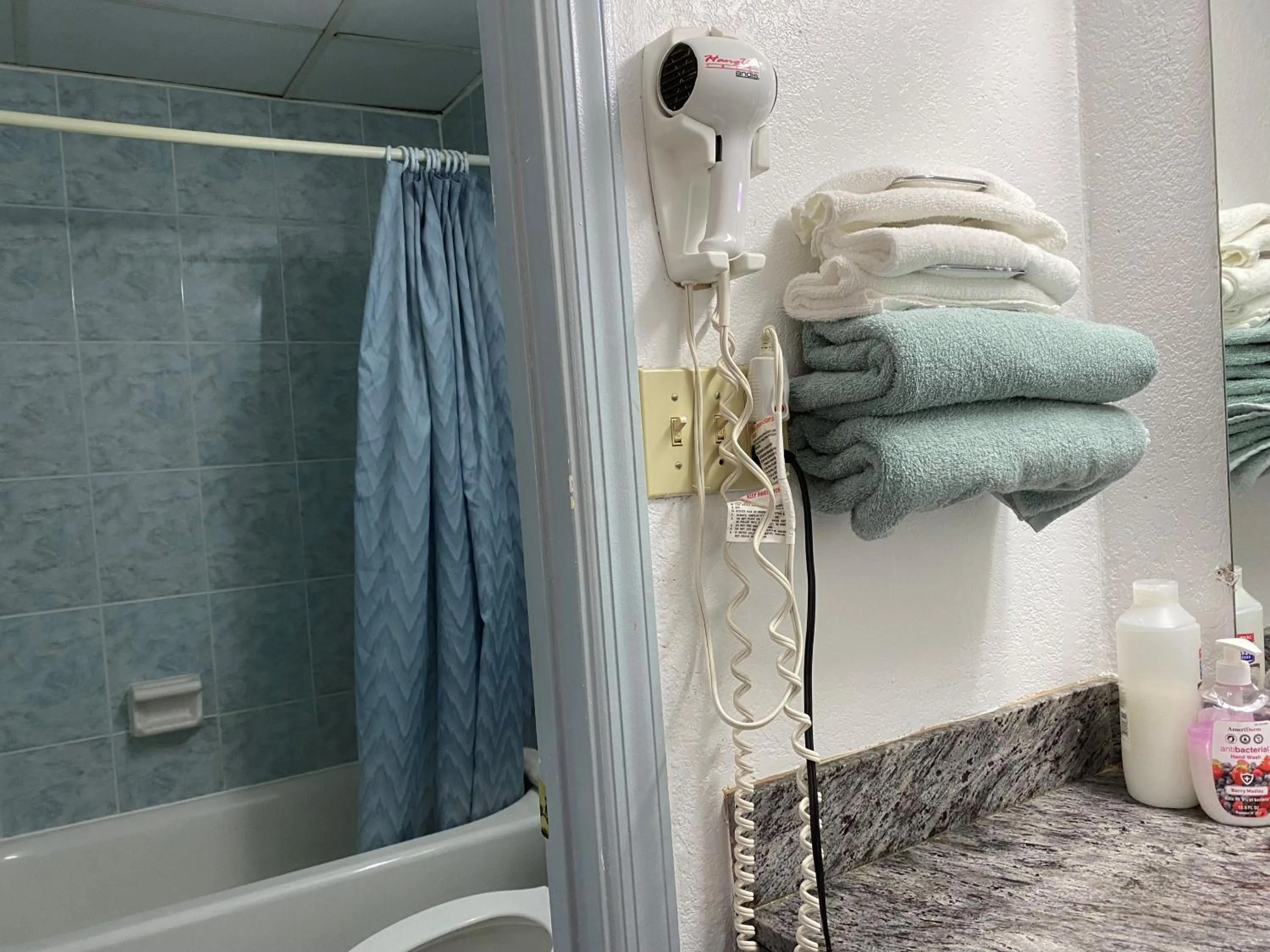 Bathroom in The Tides Motor Inn