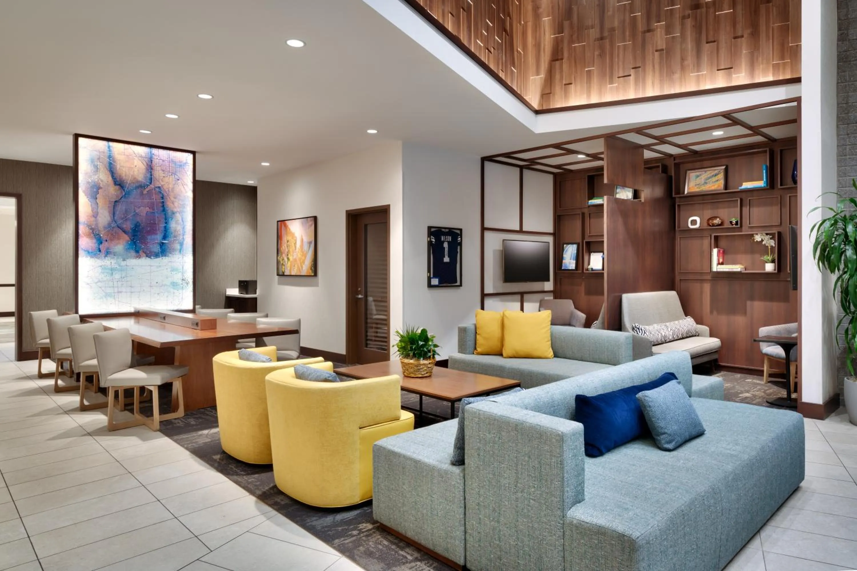 Seating area in Hyatt Place Provo