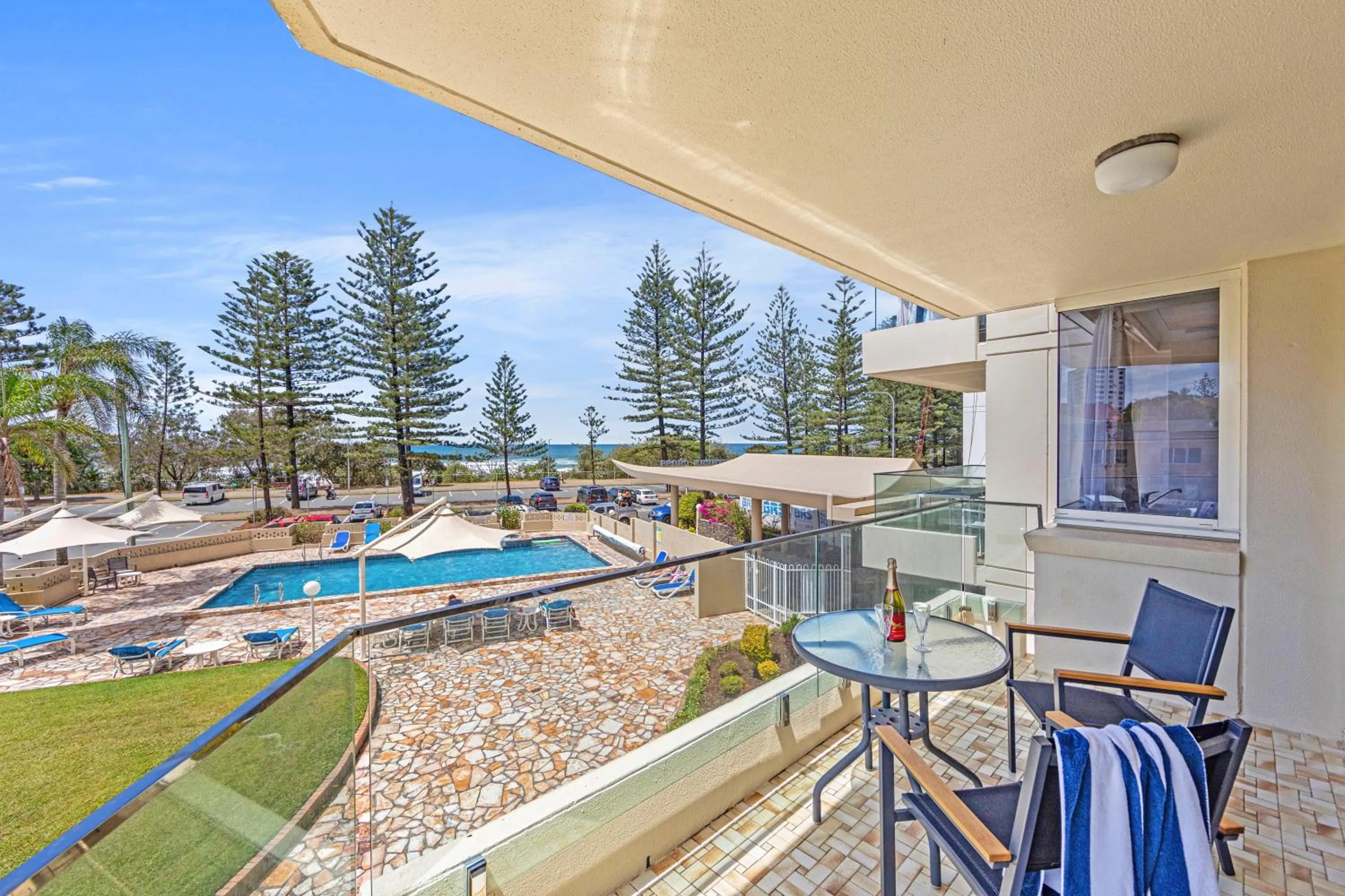 Balcony/Terrace in Southern Cross Beachfront Holiday Apartments