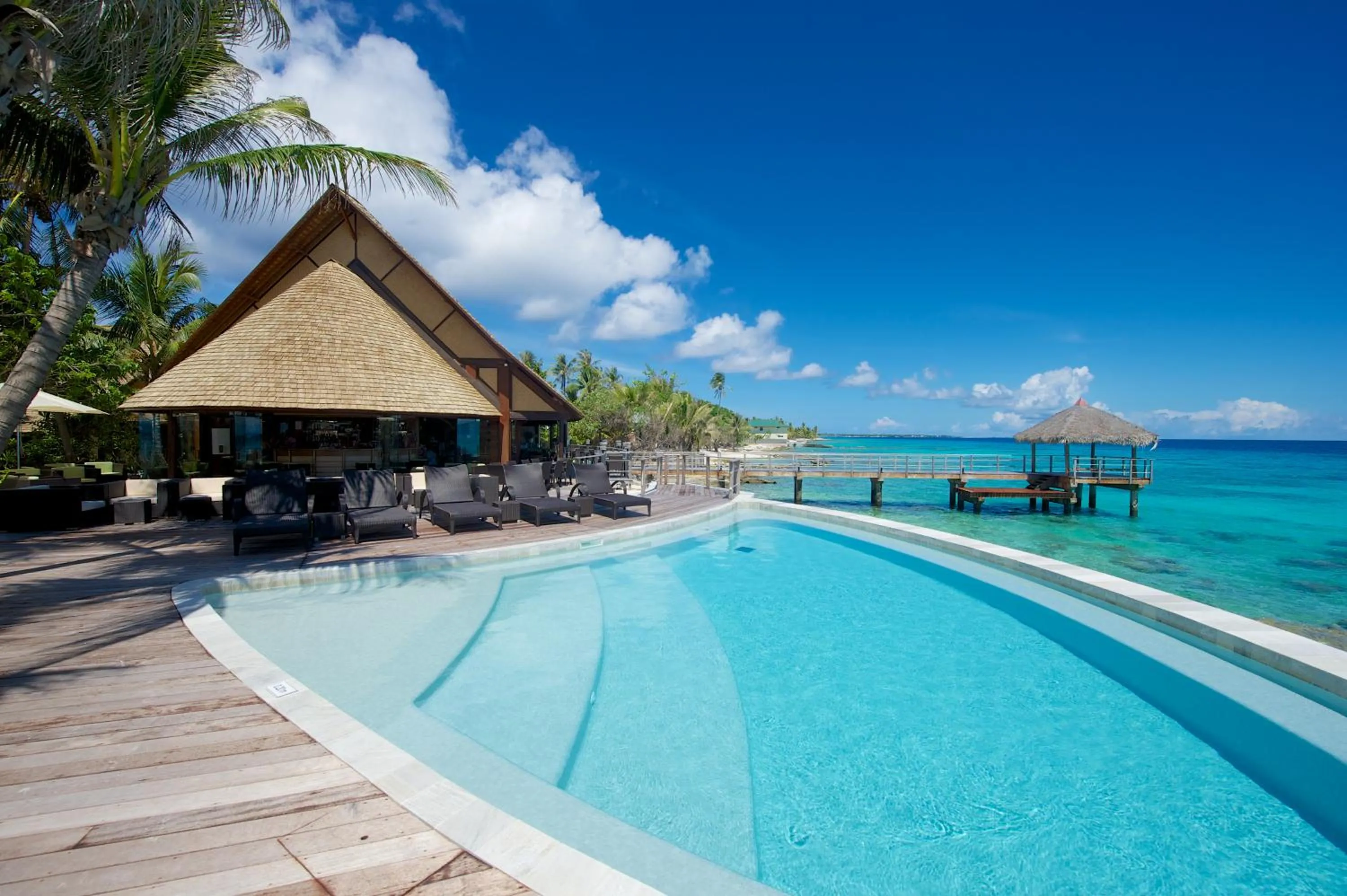 Swimming pool in Maitai Rangiroa
