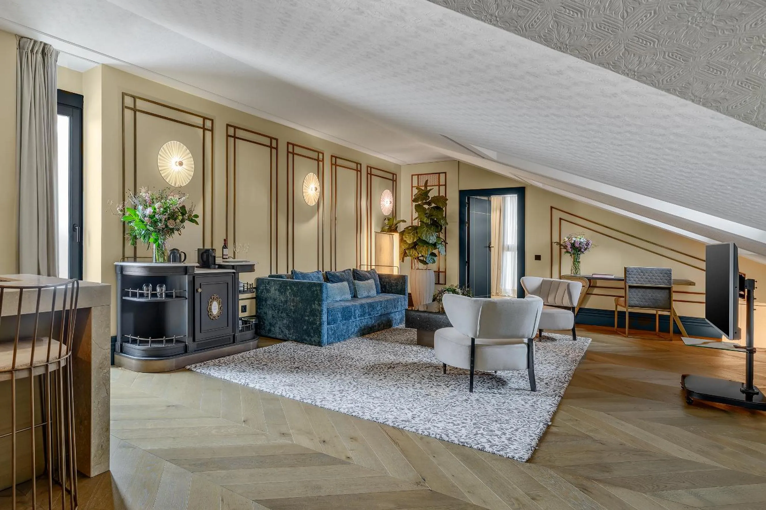 Living room in CoolRooms Palacio de Atocha