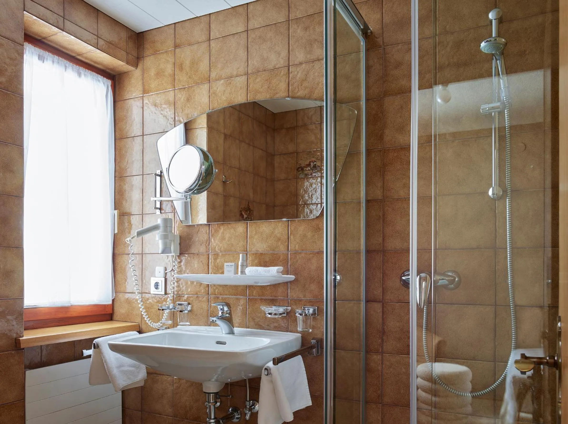 Shower in Hotel Schwarzwand