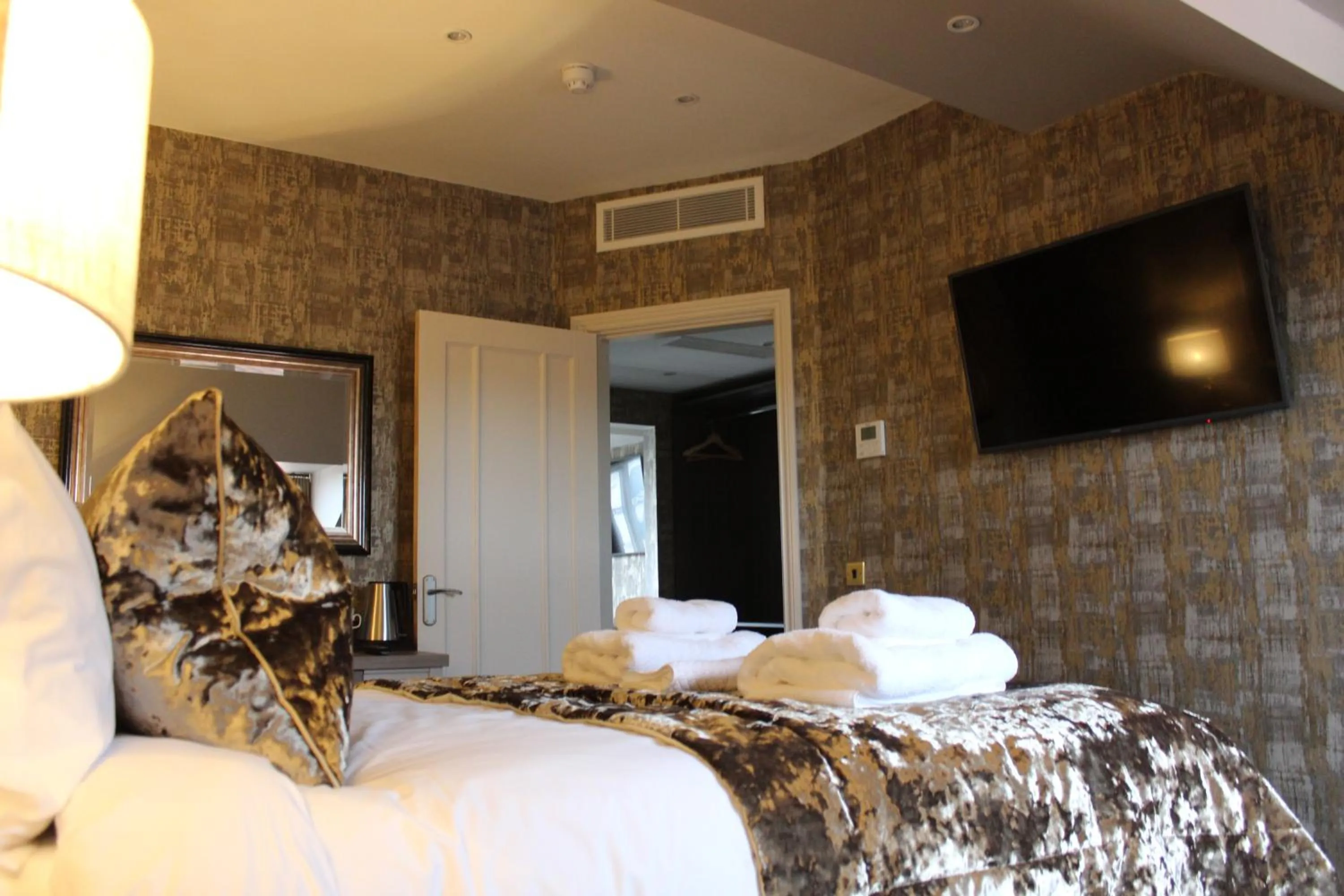 Bed in The Lord Street Hotel; BW Signature Collection