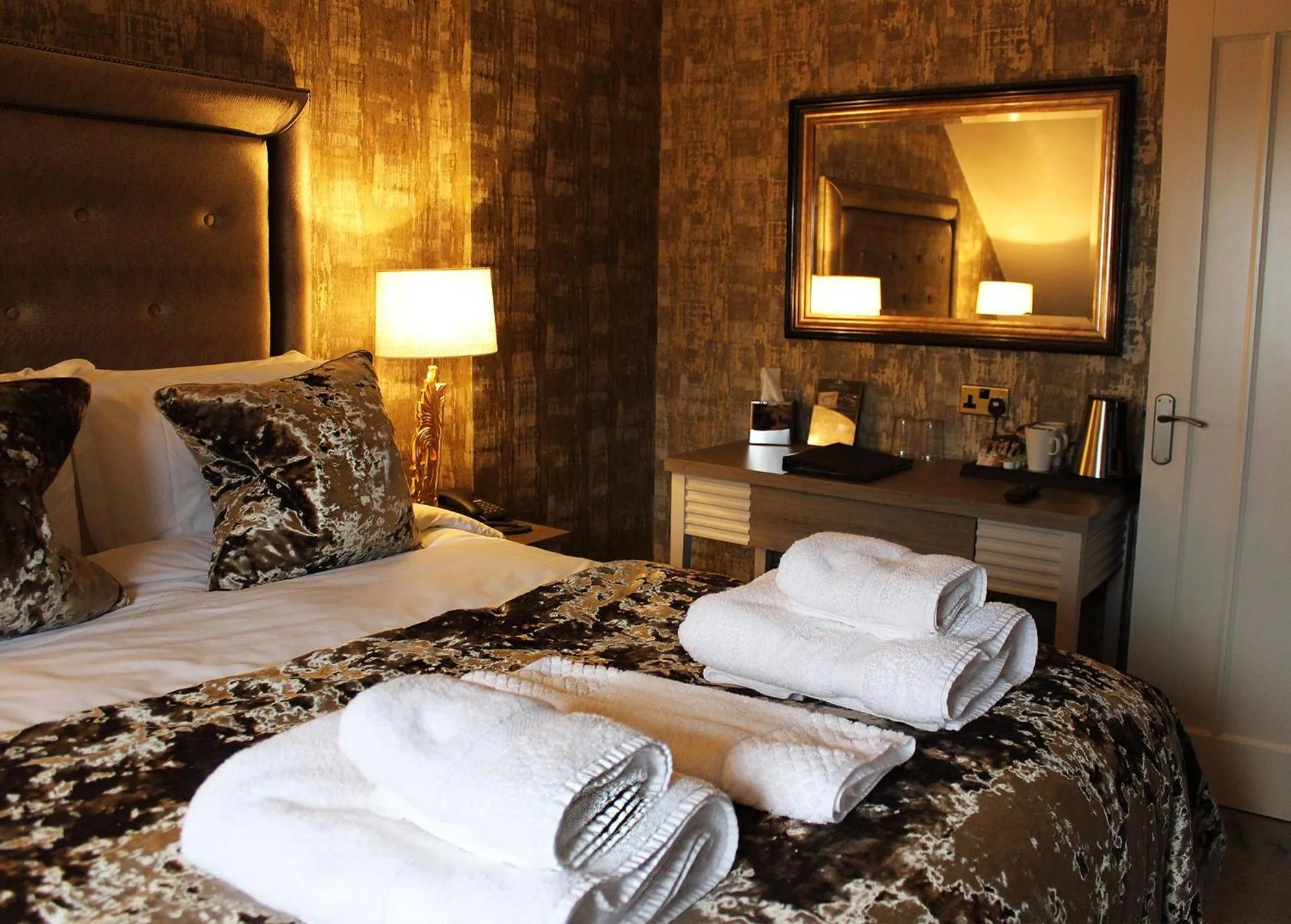 Bed in The Lord Street Hotel; BW Signature Collection