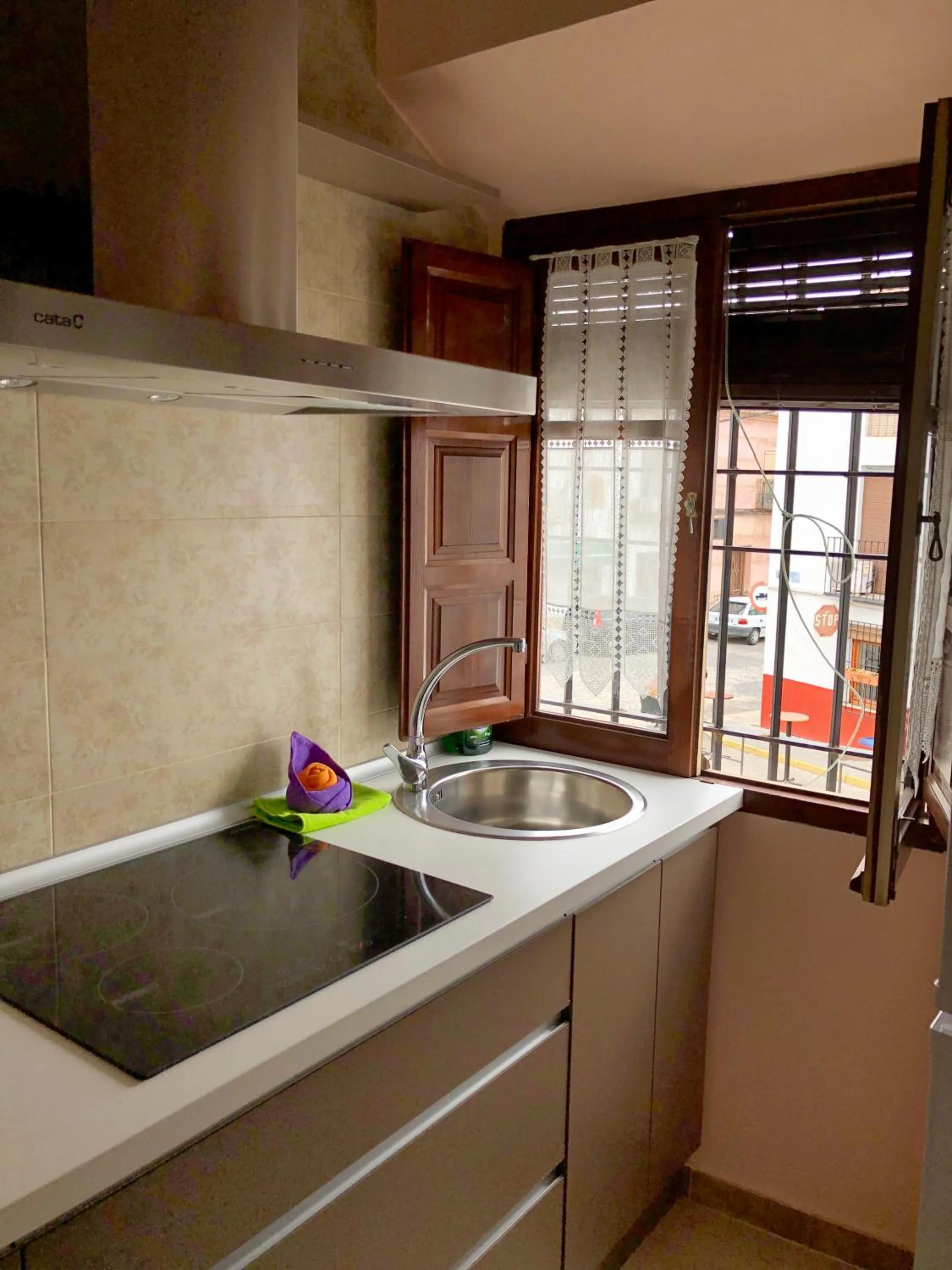 Kitchen or kitchenette in Retiro del Teatro Almagro