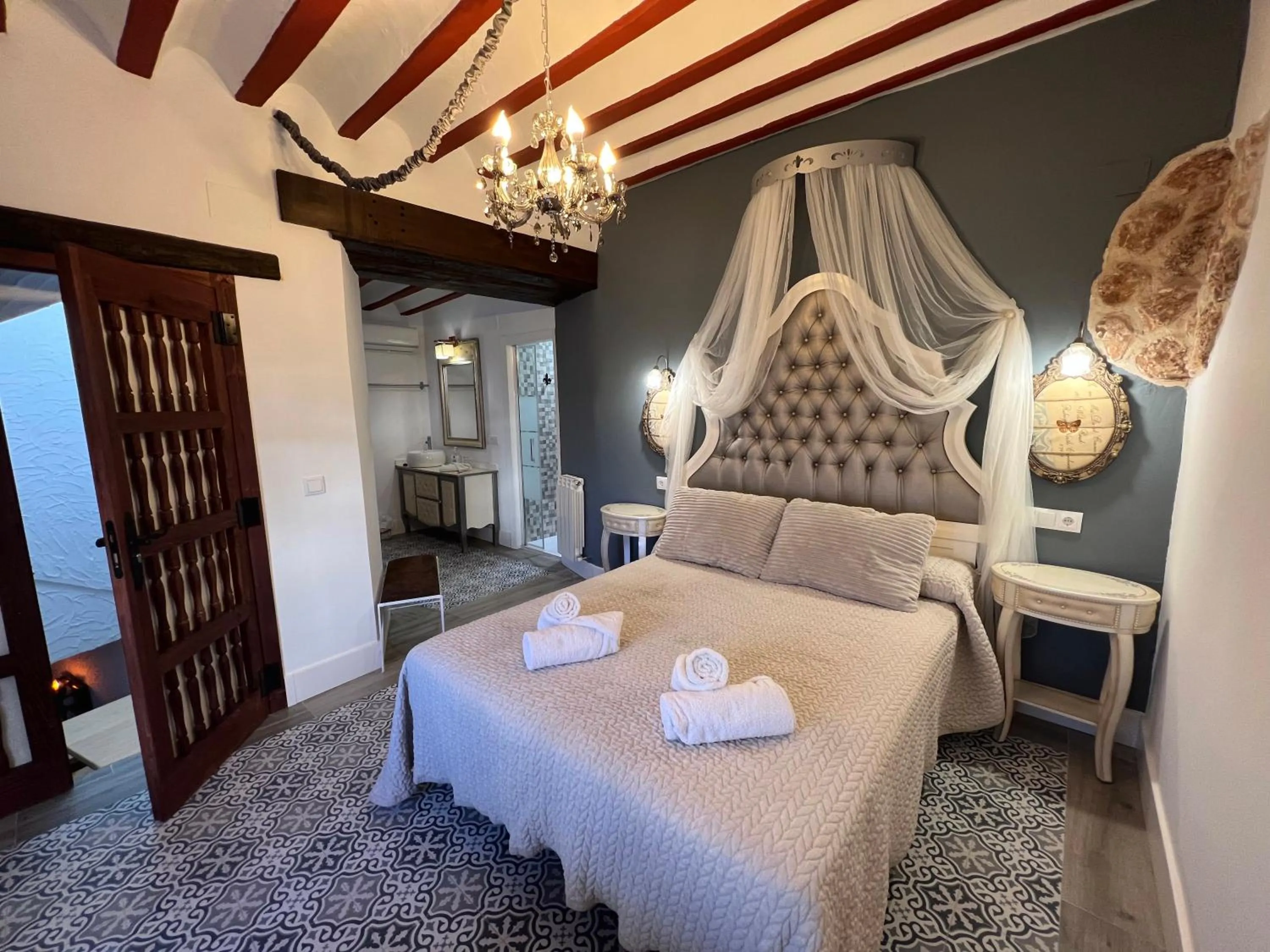 Bedroom, Bed in Retiro del Teatro Almagro