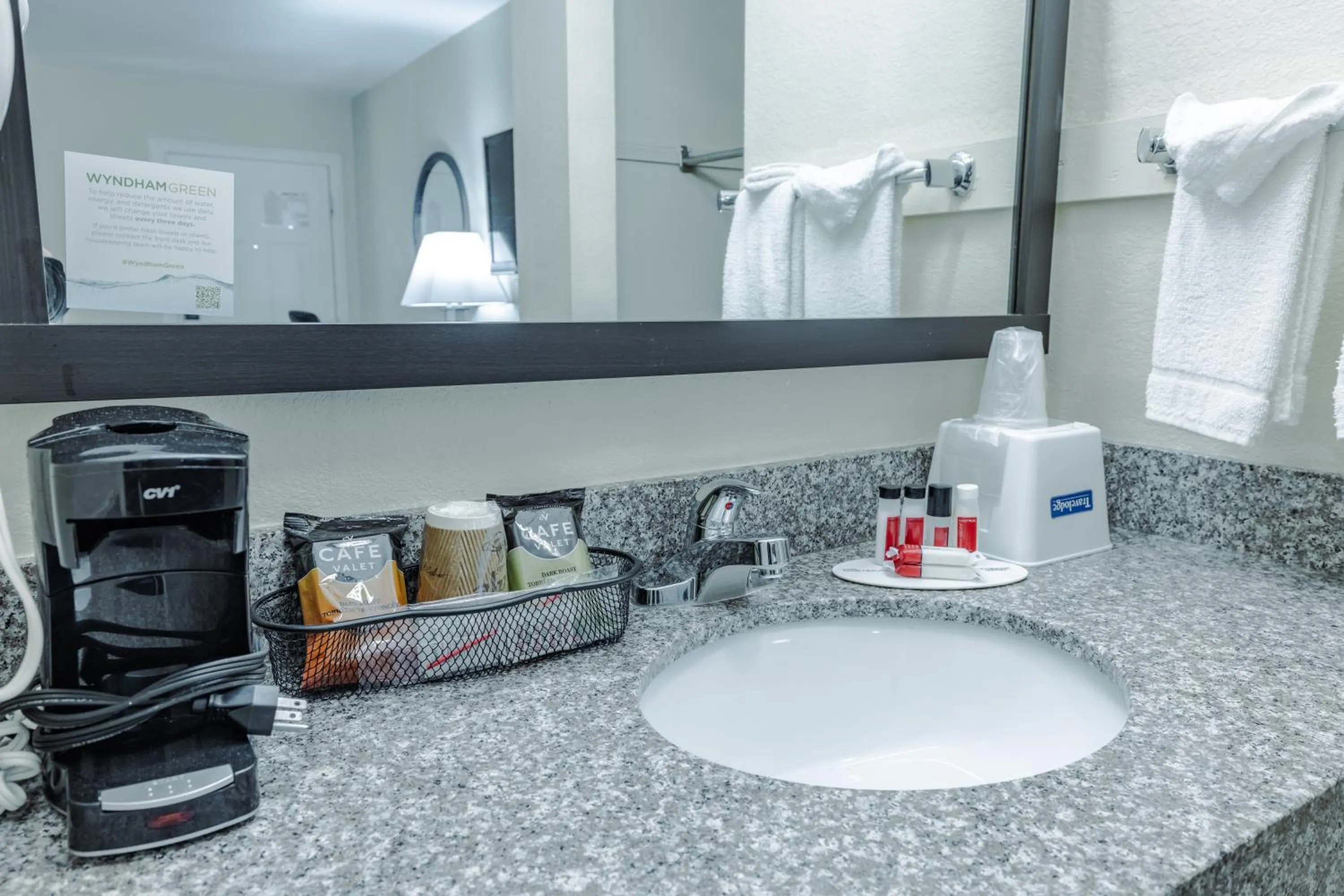 Bathroom in Travelodge by Wyndham Jackson I-40 Exit 82