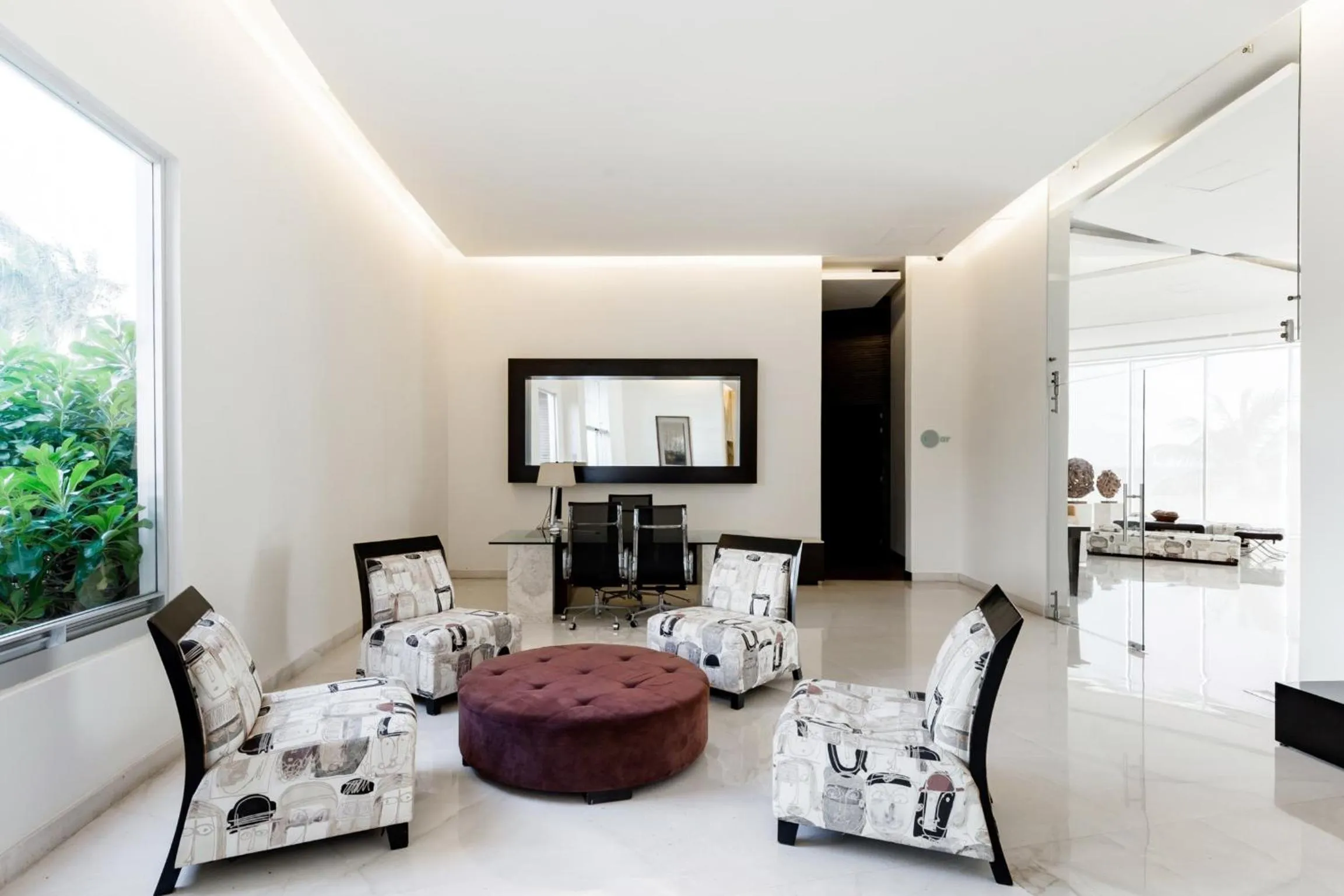 Seating area in Apartment on the beach! Infinity pool