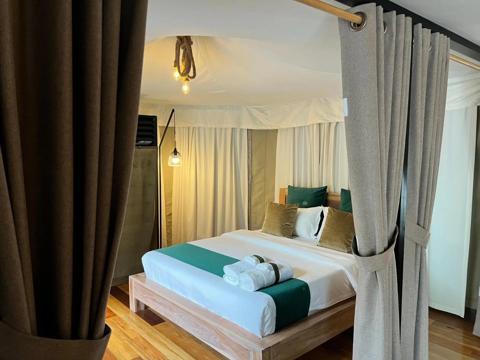 Bed in Sepilok Forest Edge Resort