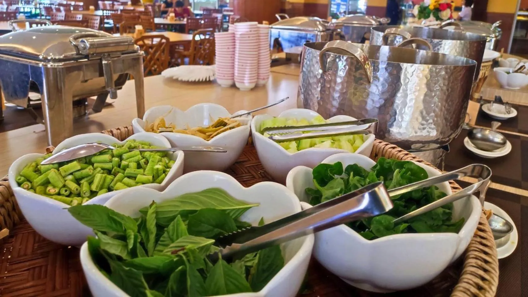 Buffet breakfast in Diamond Plaza Hotel