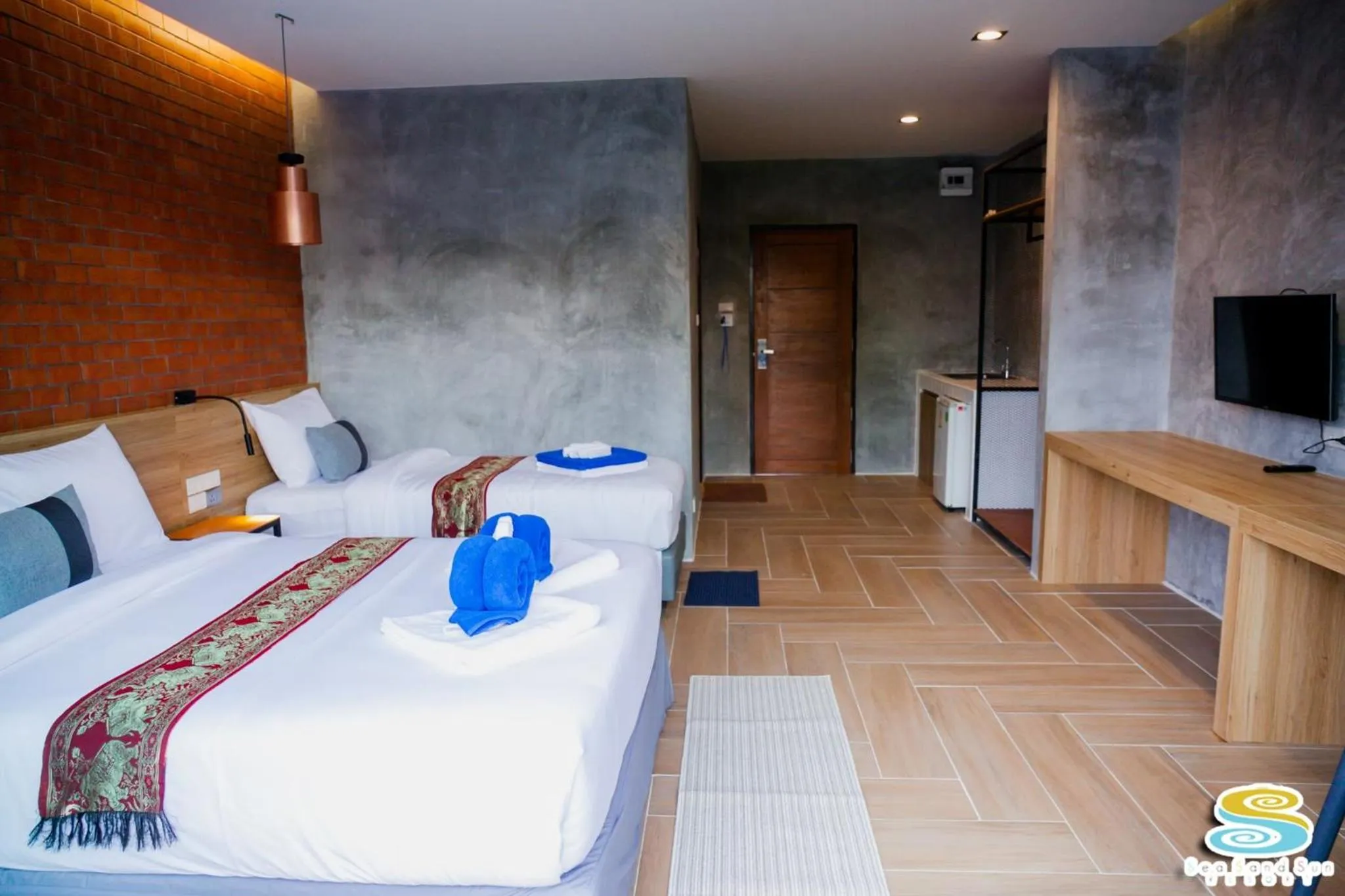 Bed in Sea Sand Sun Resort, Lanta Island