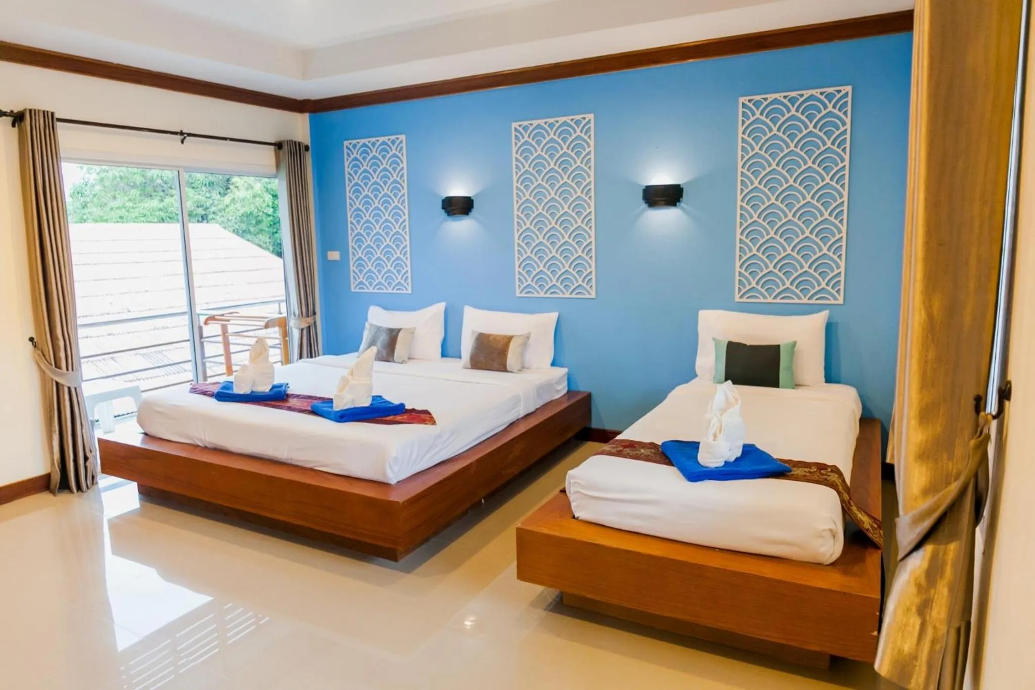 Bed in Sea Sand Sun Resort, Lanta Island