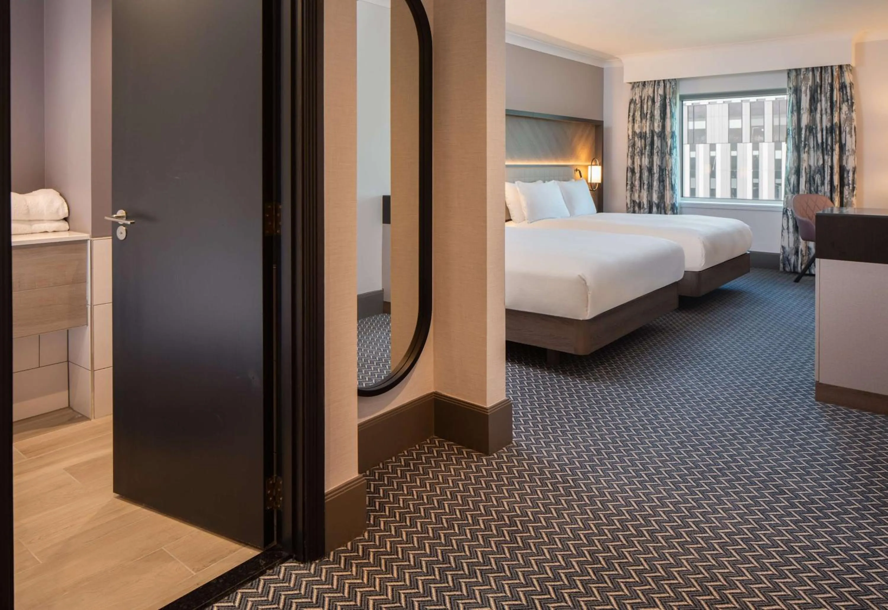 Bed in Hilton Glasgow