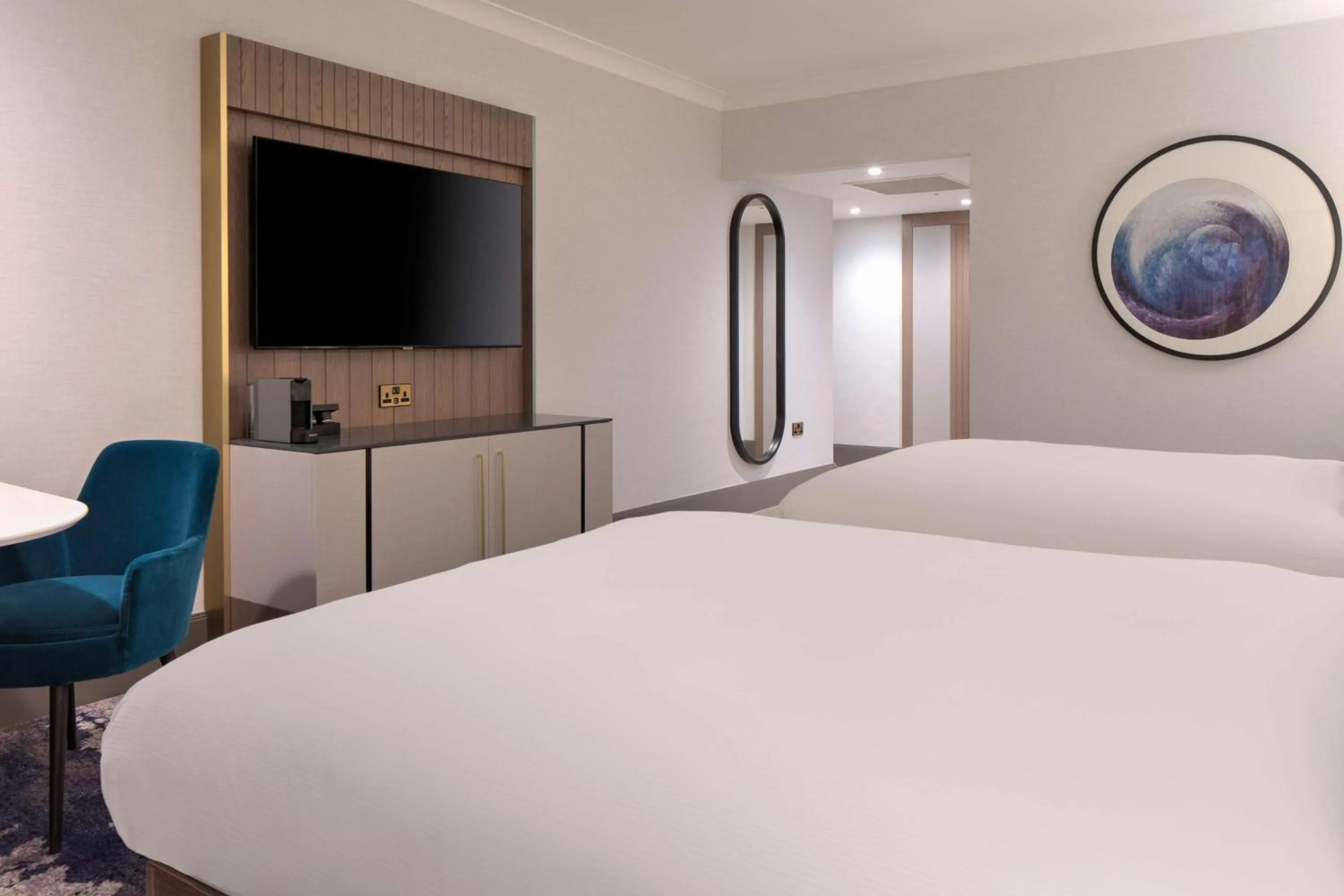 Bed in Hilton Glasgow