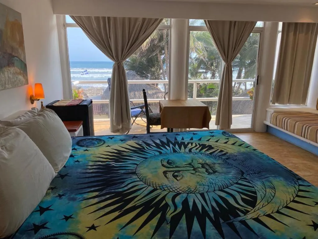 Bed in Casa de las Olas Surf & Beach Club