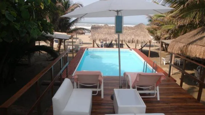 Swimming pool in Casa de las Olas Surf & Beach Club