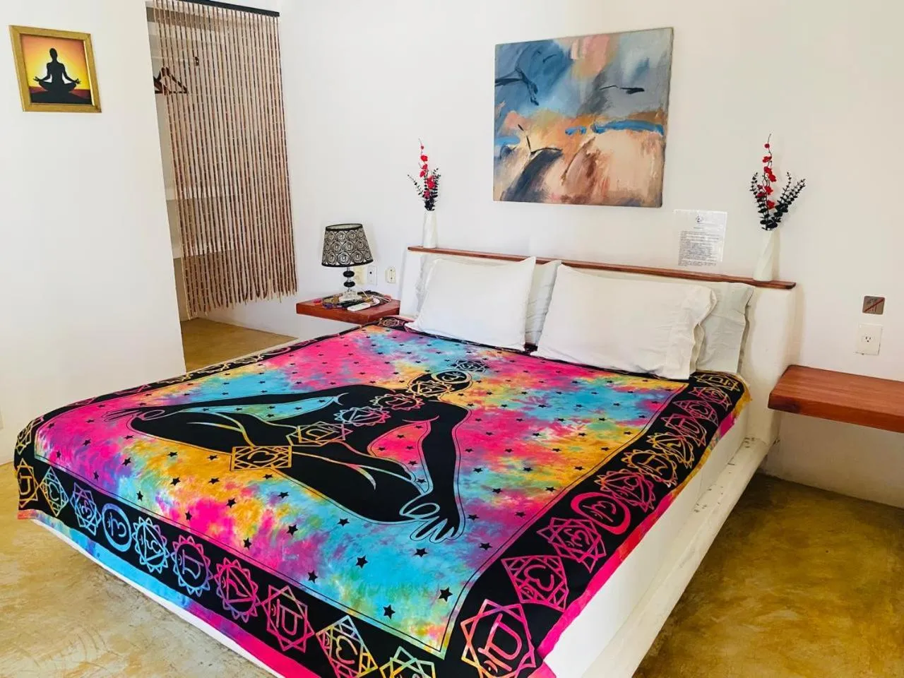 Bed in Casa de las Olas Surf & Beach Club