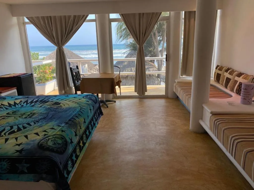 Bed in Casa de las Olas Surf & Beach Club