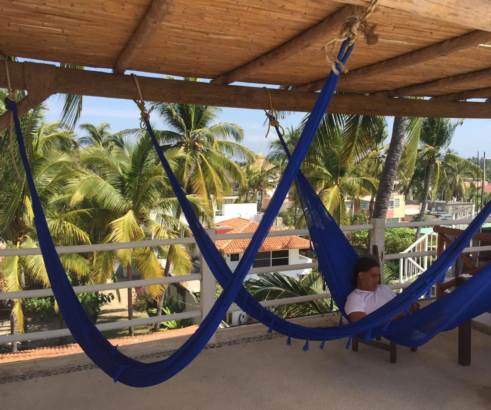 Garden view in Casa de las Olas Surf & Beach Club