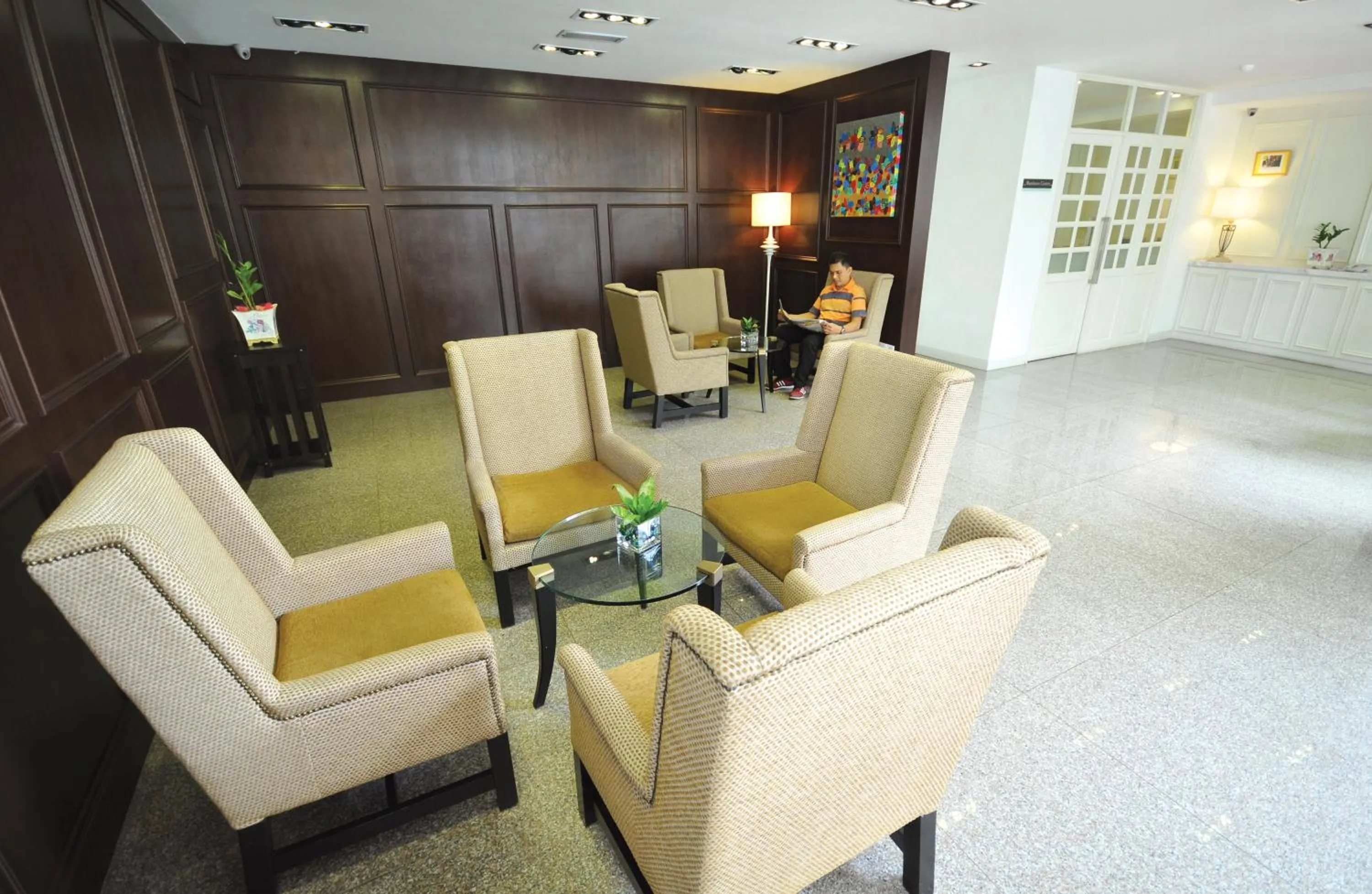 Seating area in The Sterling Boutique Hotel Melaka