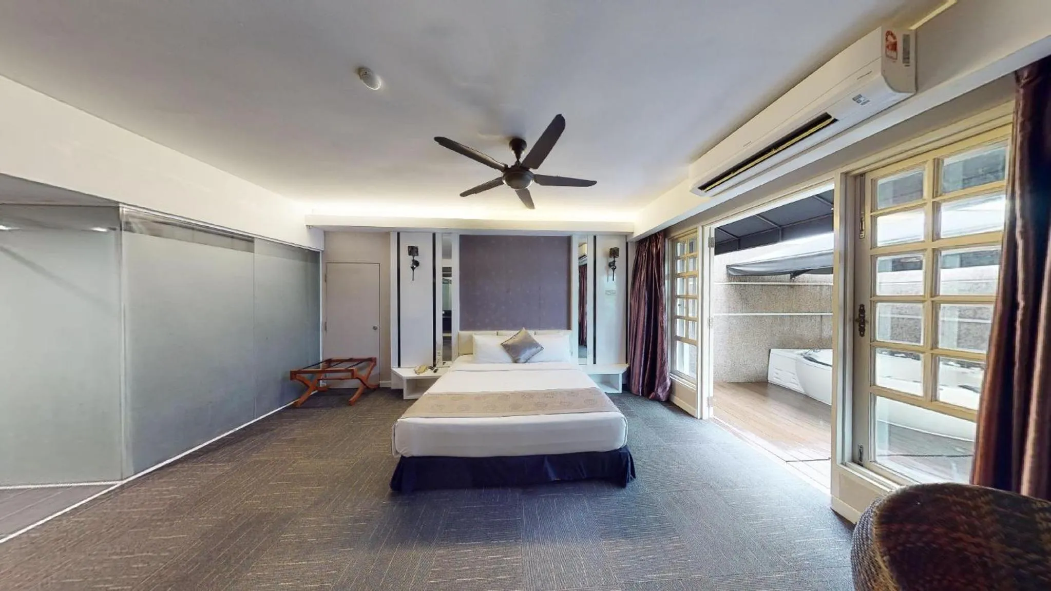 View (from property/room), Bed in The Sterling Boutique Hotel Melaka