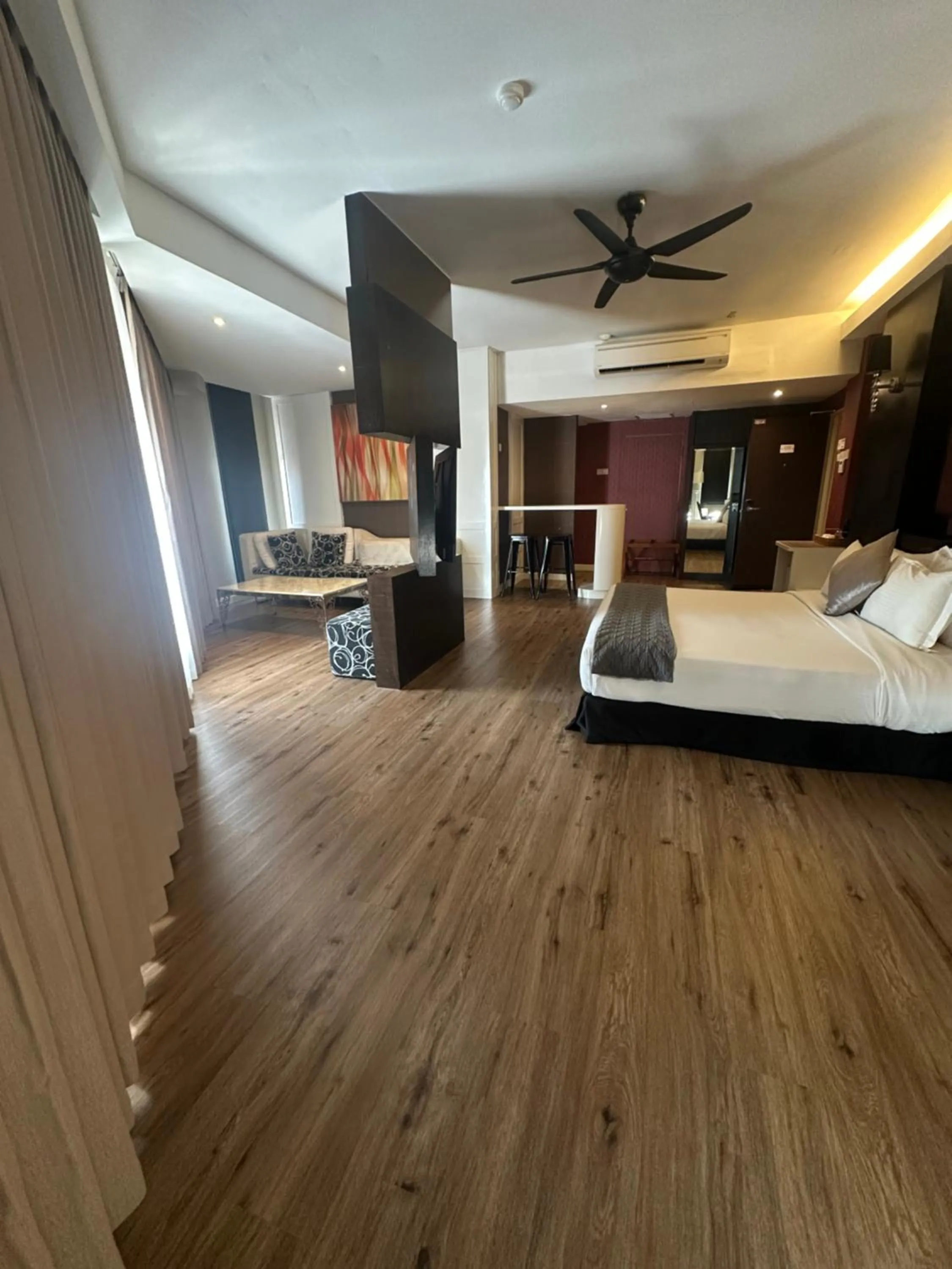 View (from property/room), Bed in The Sterling Boutique Hotel Melaka