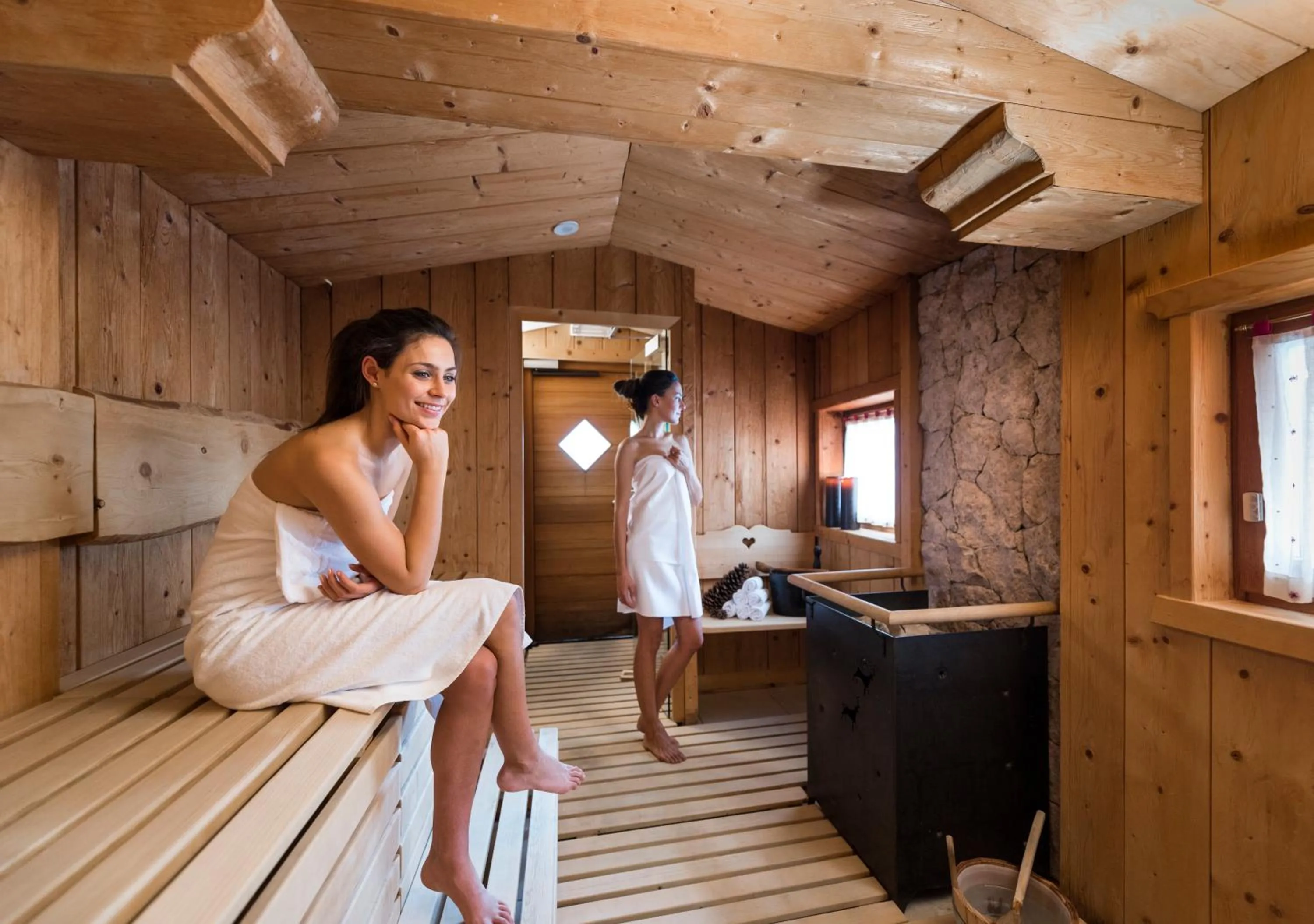 Sauna in Hotel Angelo Engel