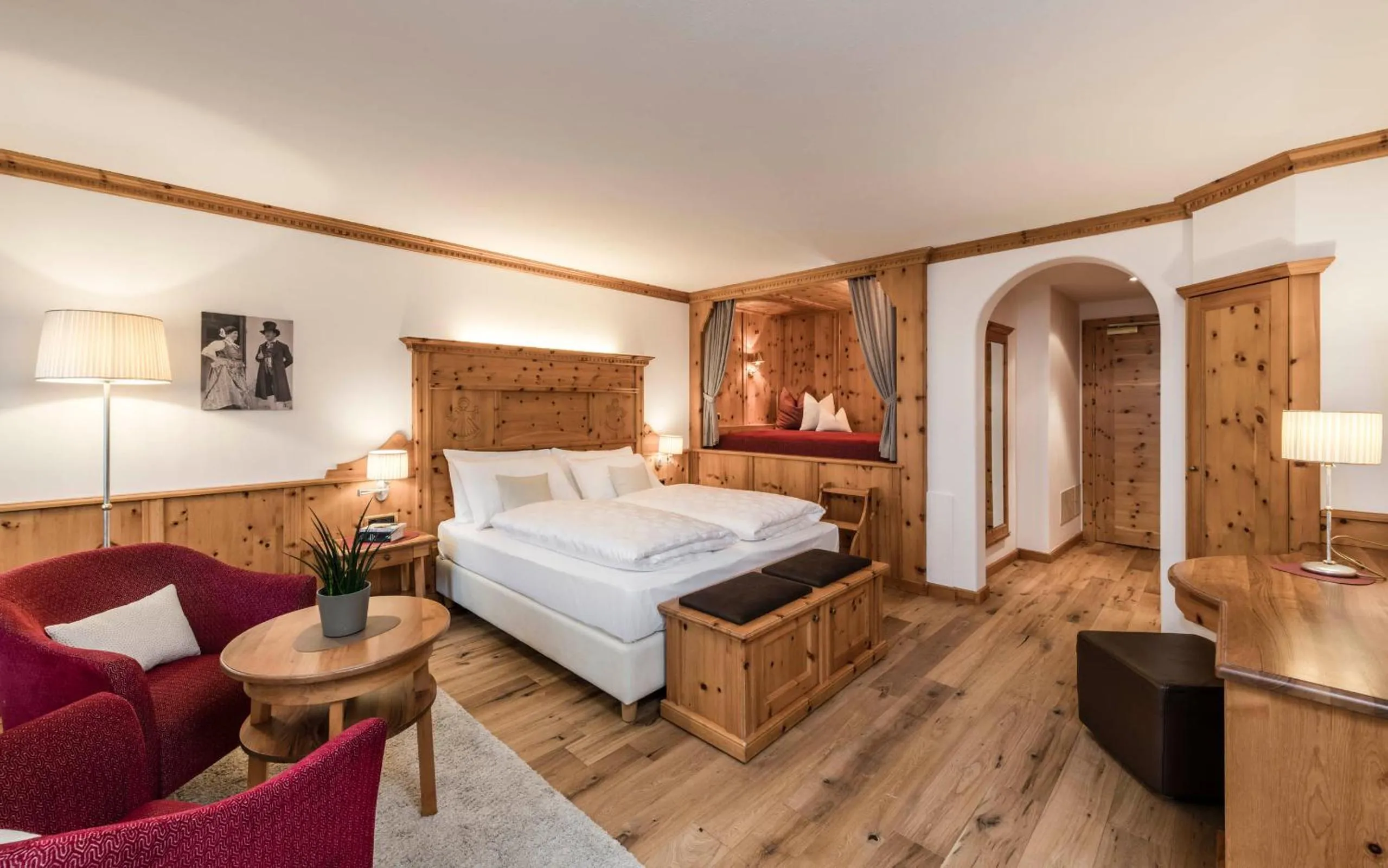 Bed in Hotel Angelo Engel