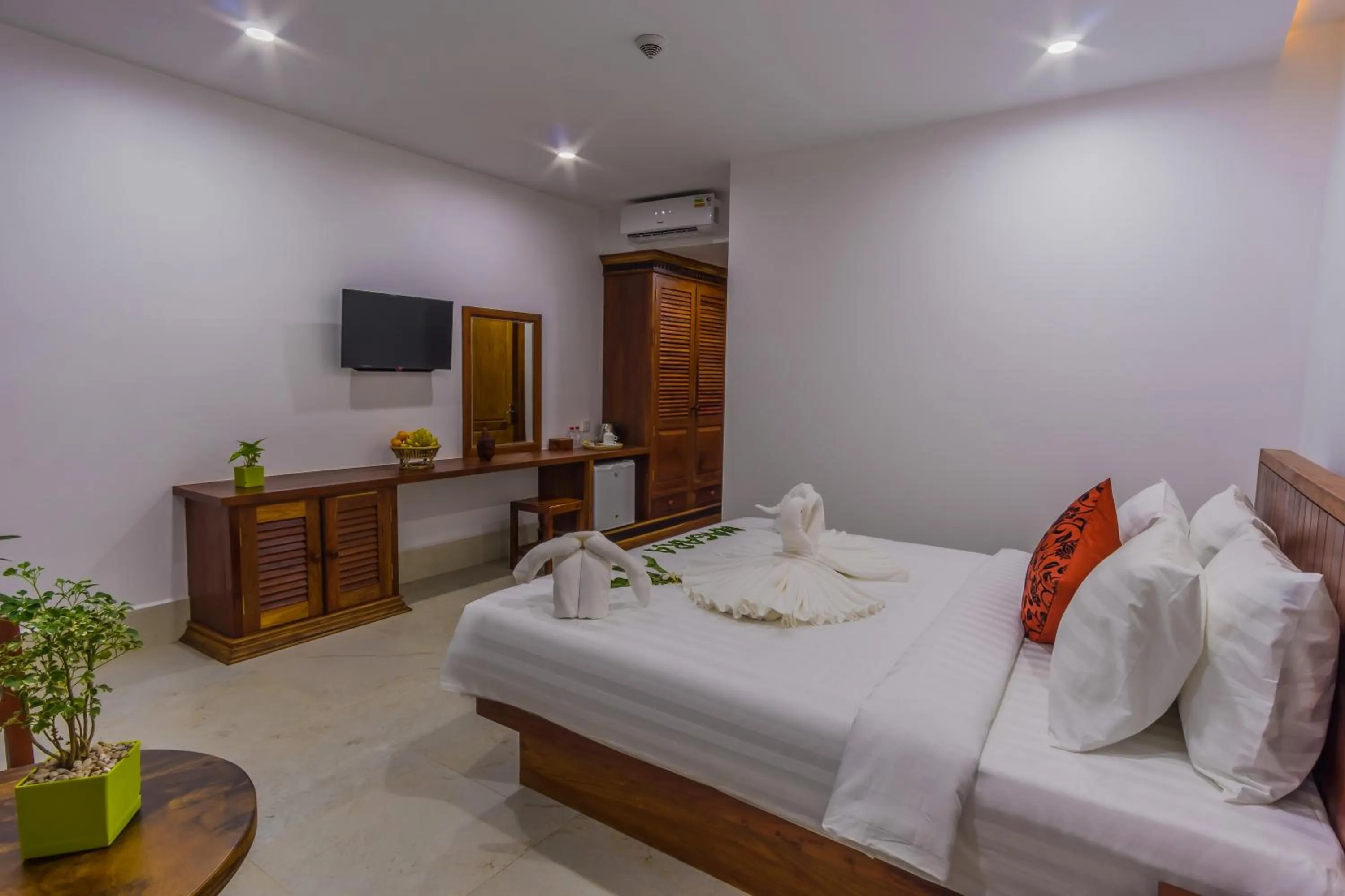 Bed in Angkor City View Hotel