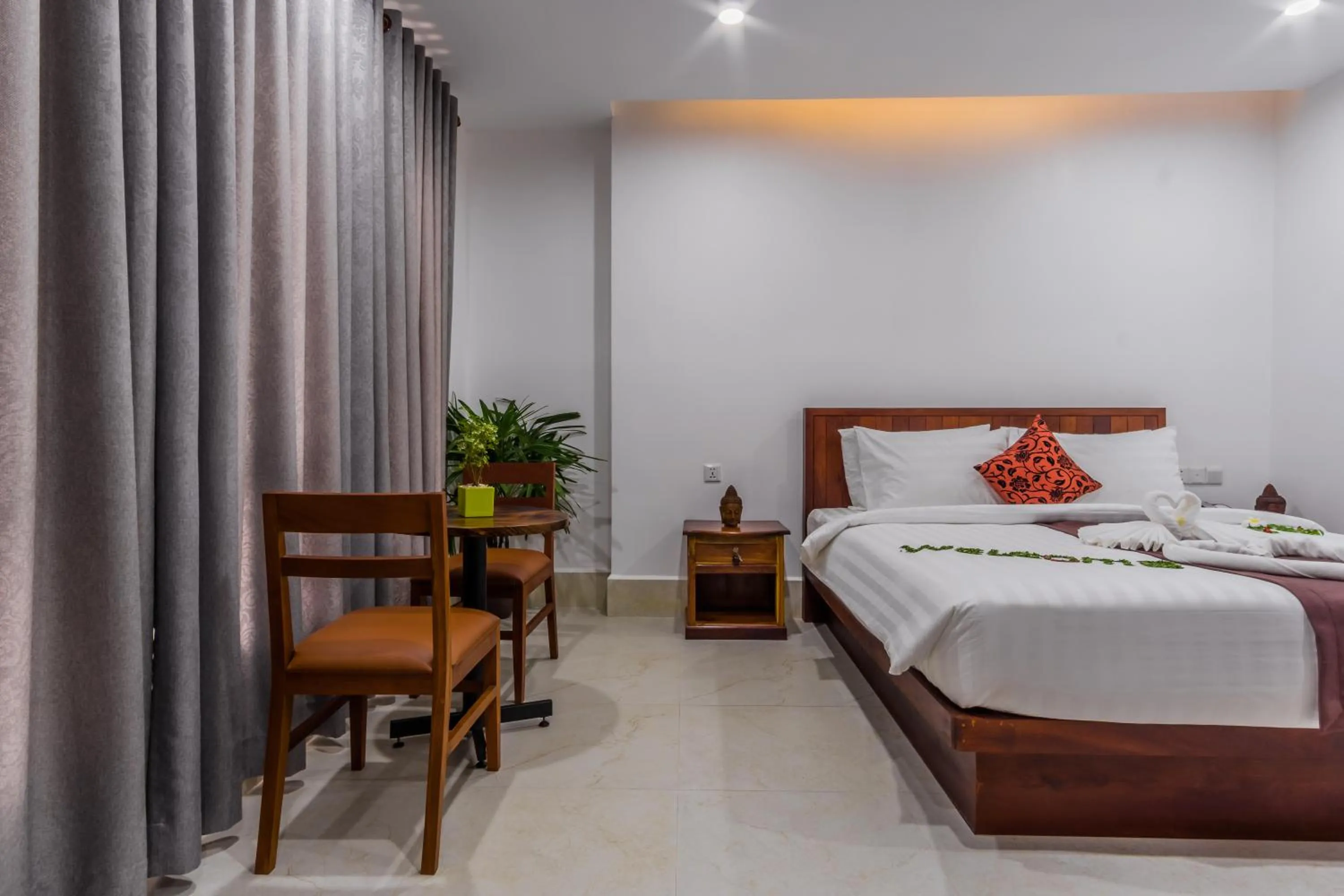 Bed in Angkor City View Hotel