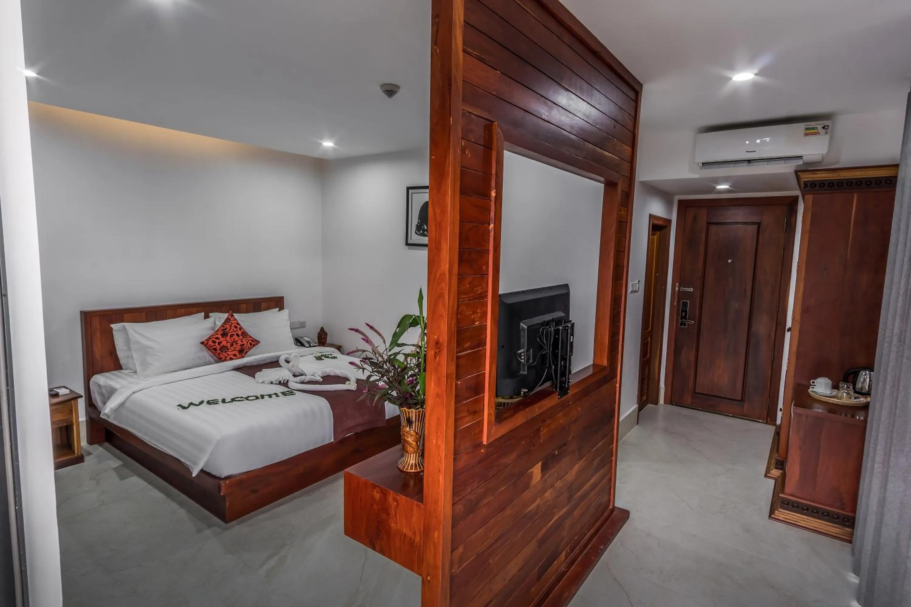 Bed in Angkor City View Hotel