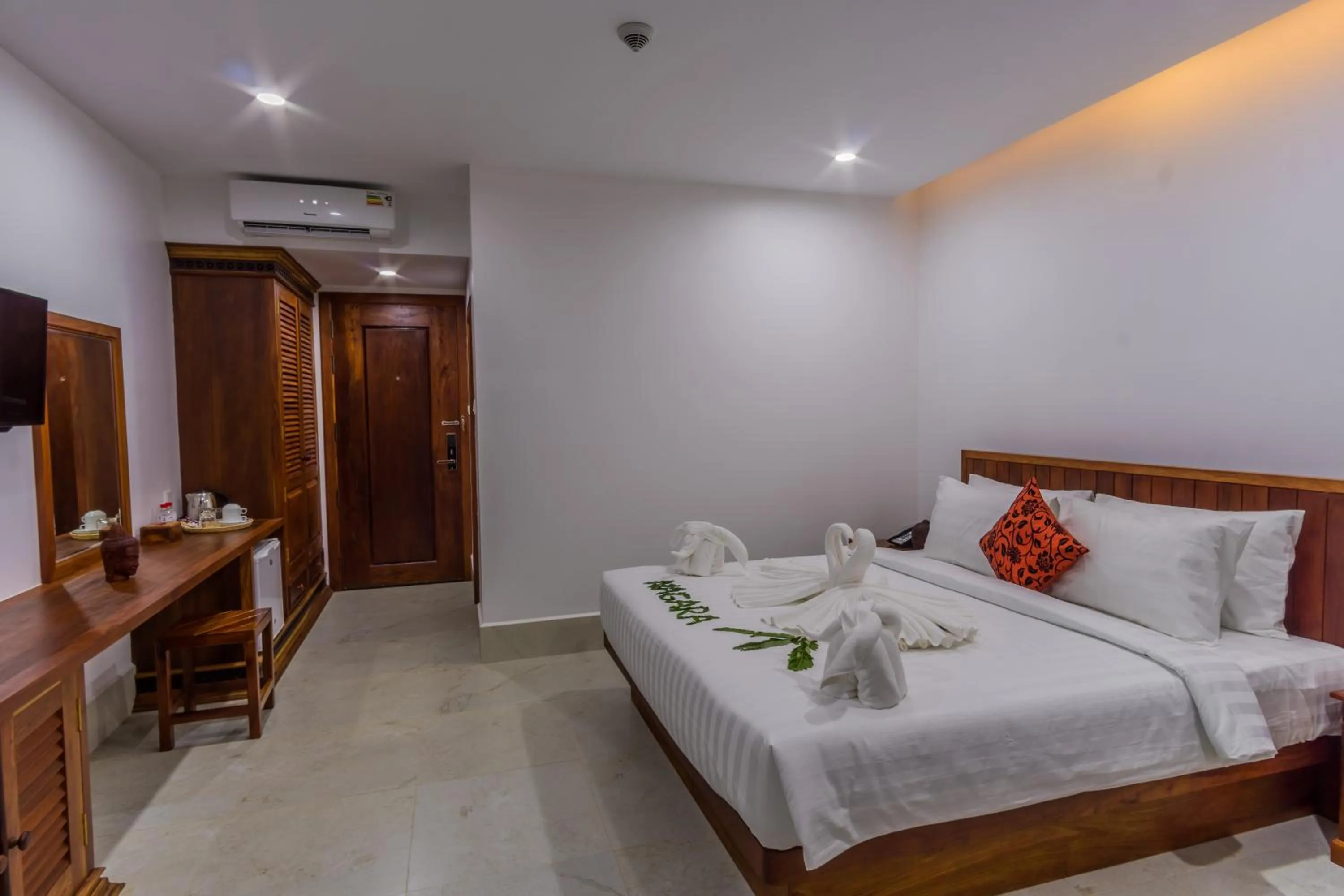 Bed in Angkor City View Hotel