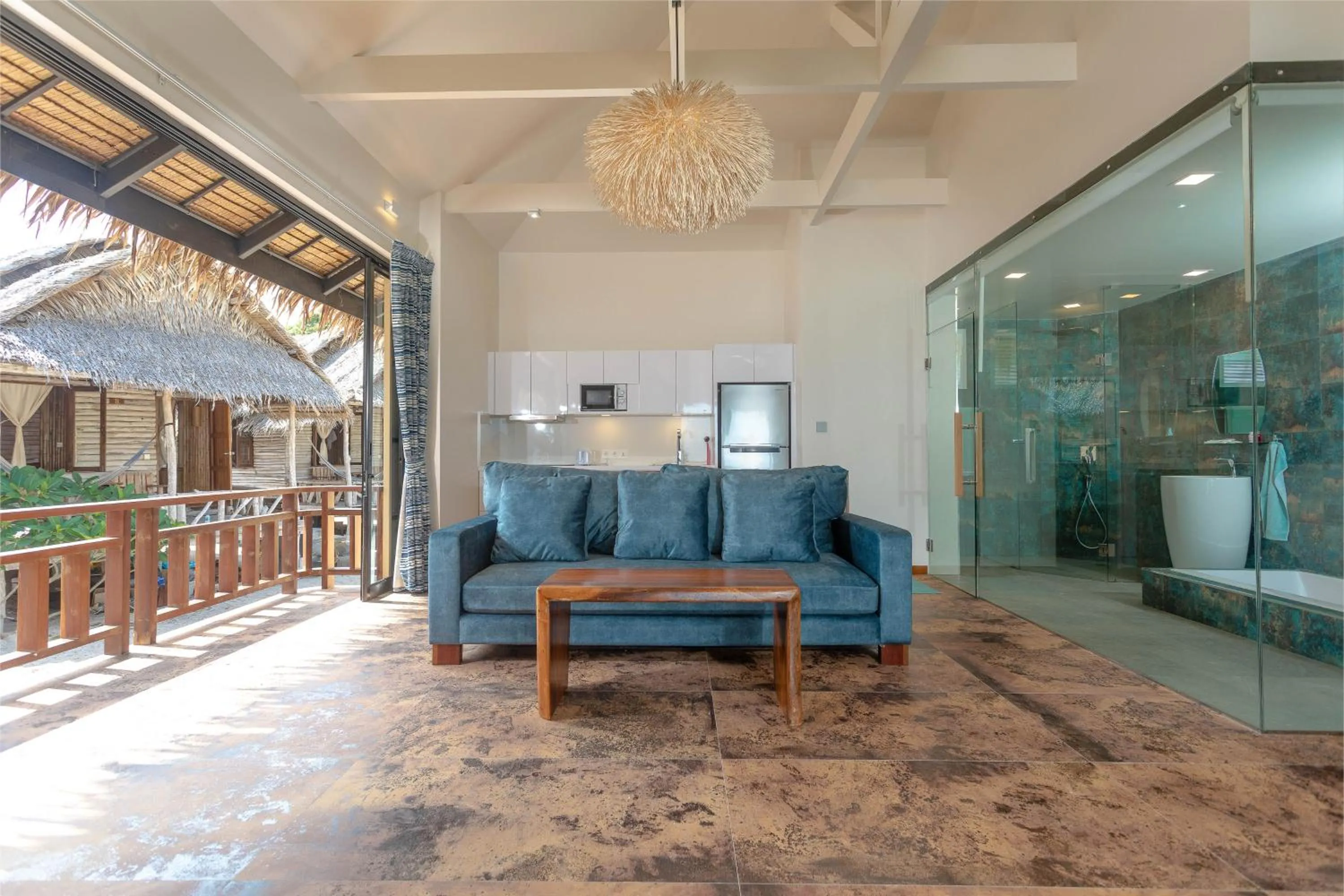 Seating area in Absolute Beachfront Resort