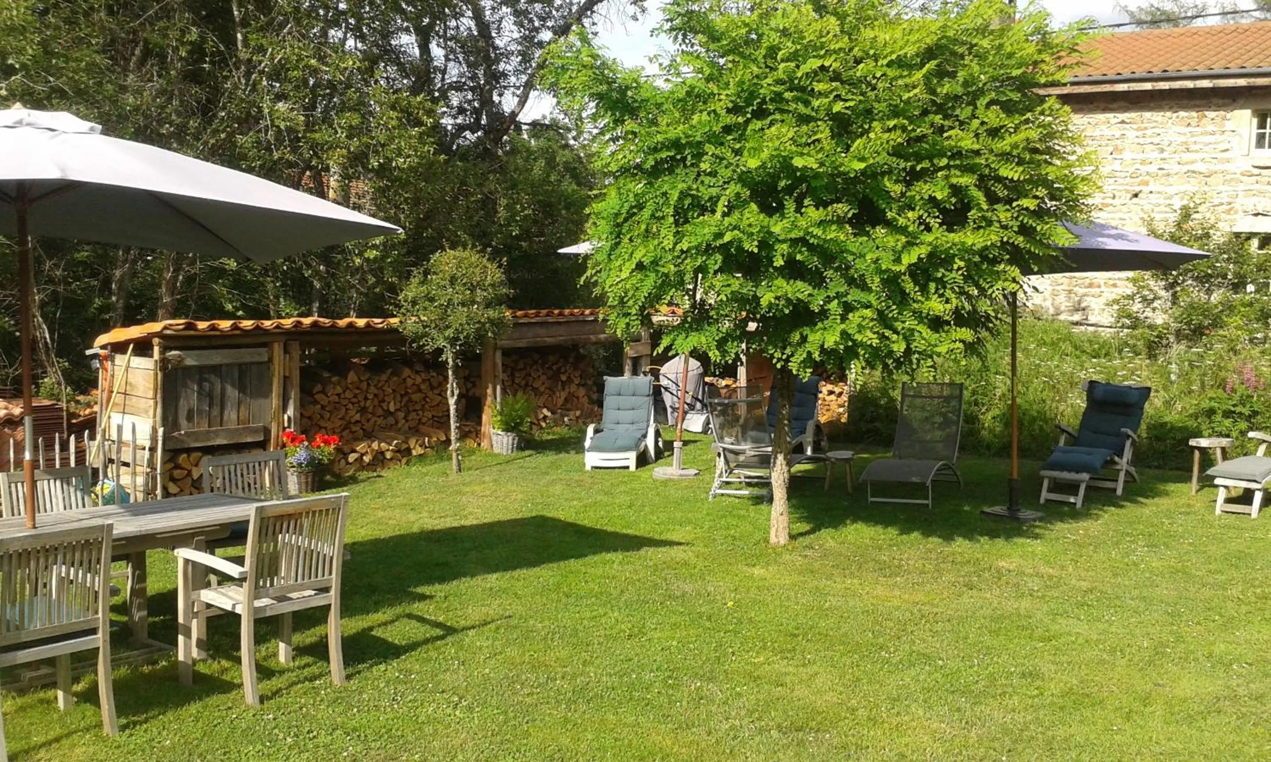 Garden in Chambres d'Hôtes La Fougeraie