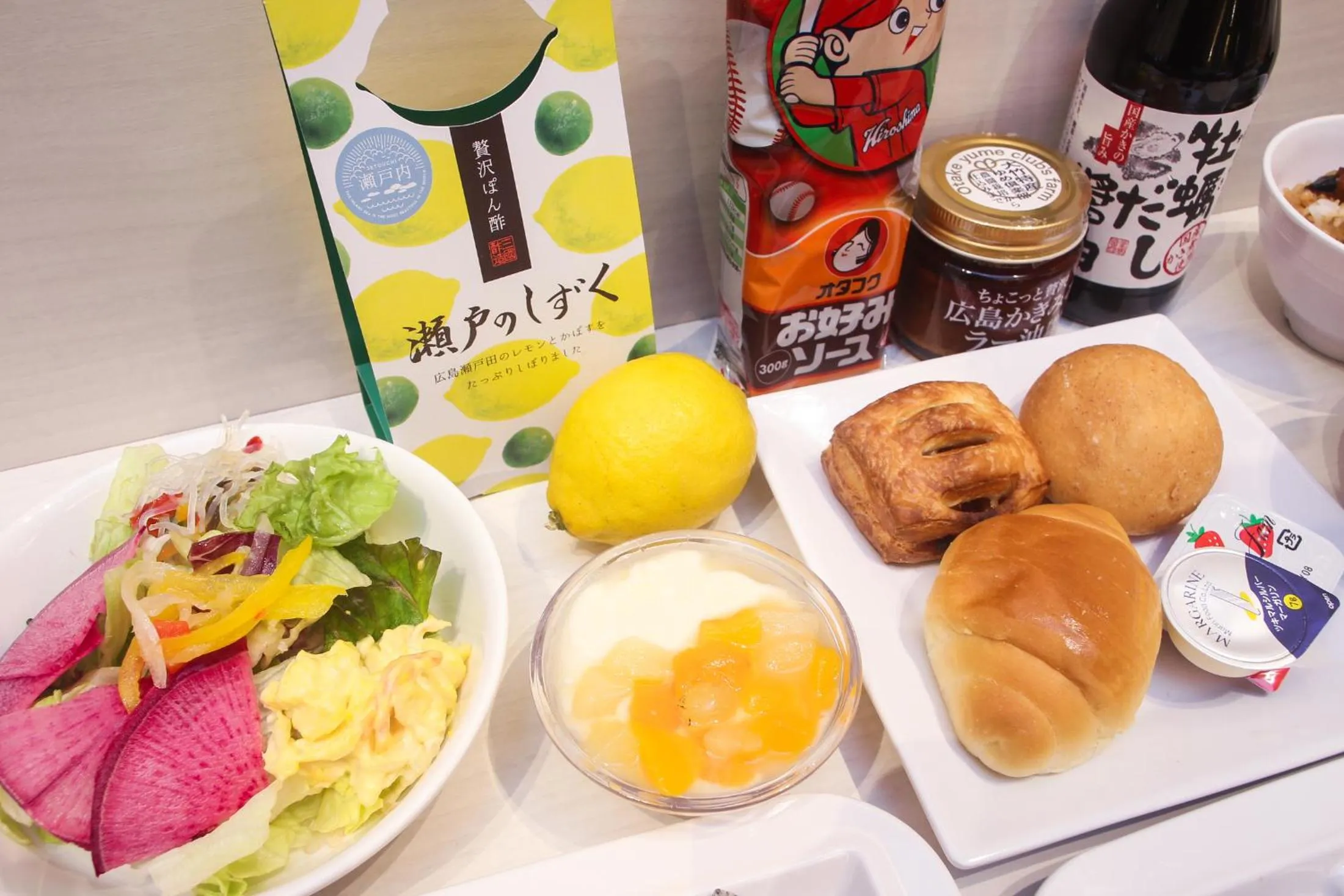 Buffet breakfast in Hotel Kuretakeso Hiroshima Otemachi