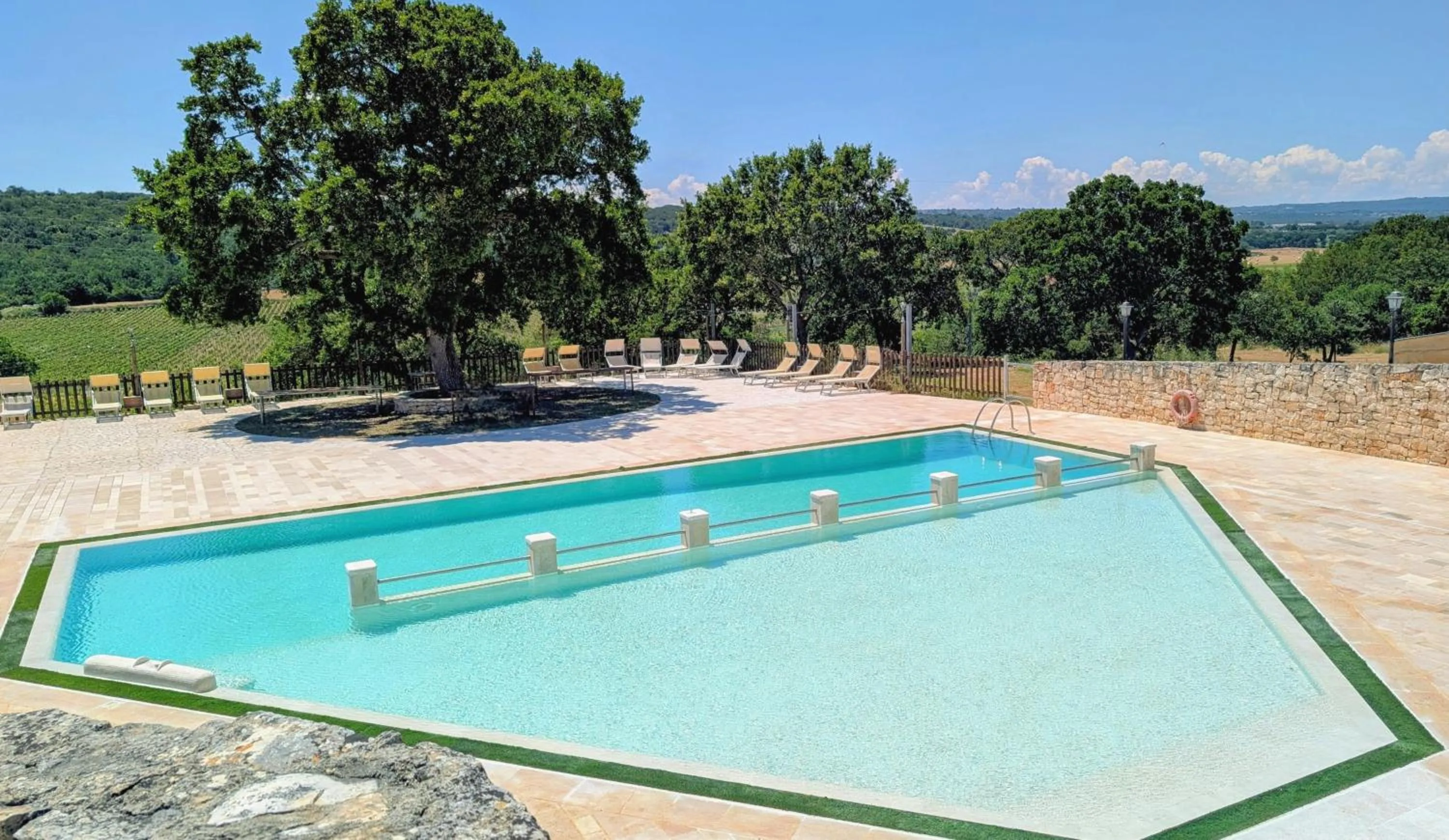 Pool view in Trulli Panoramici