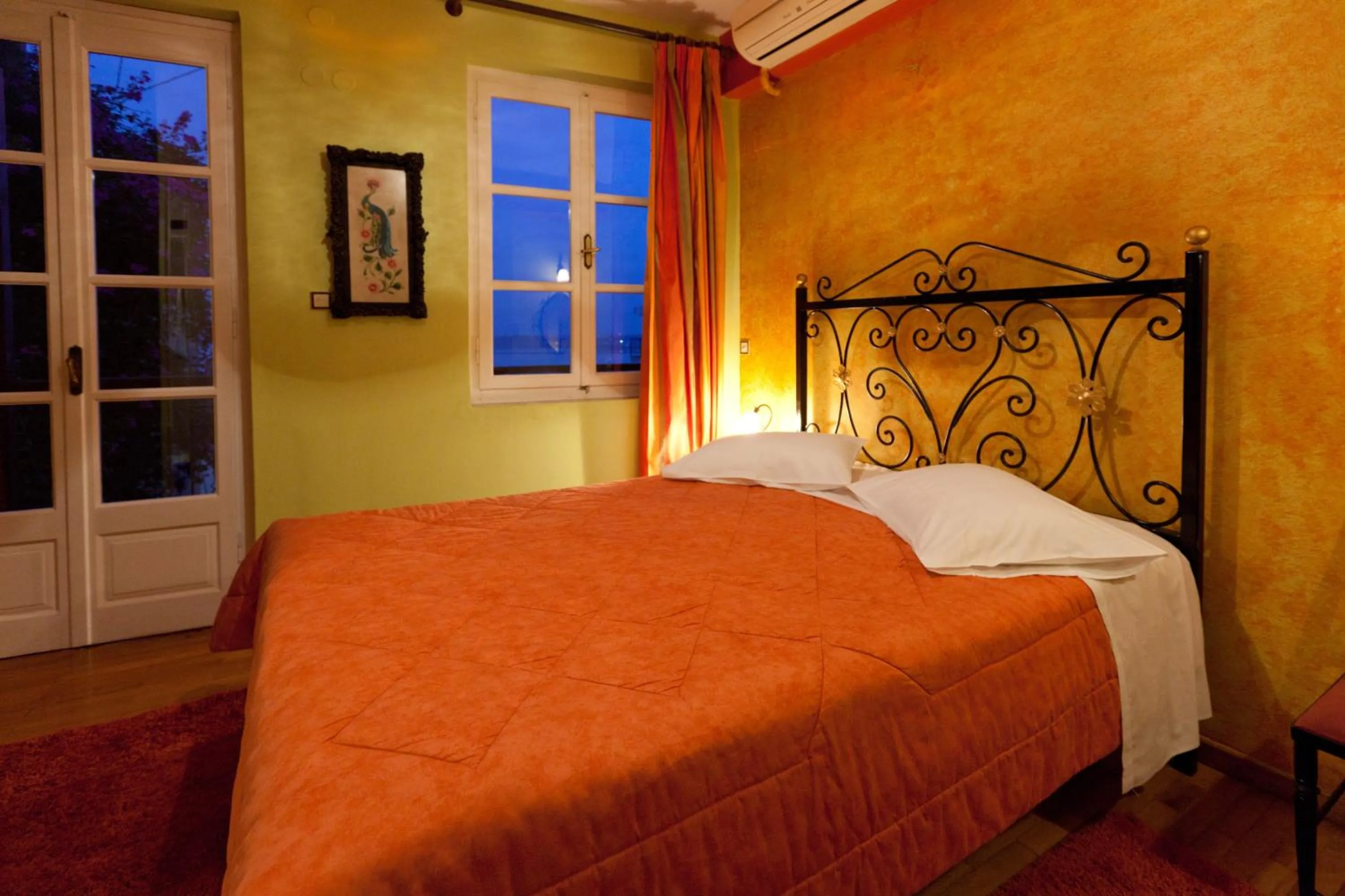 Bedroom, Bed in Pension Eleni