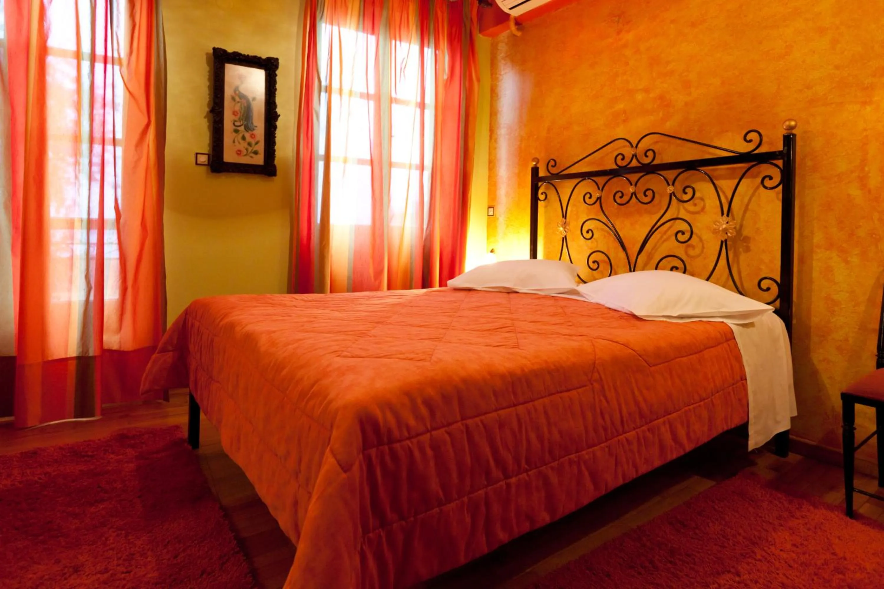 Bed in Pension Eleni