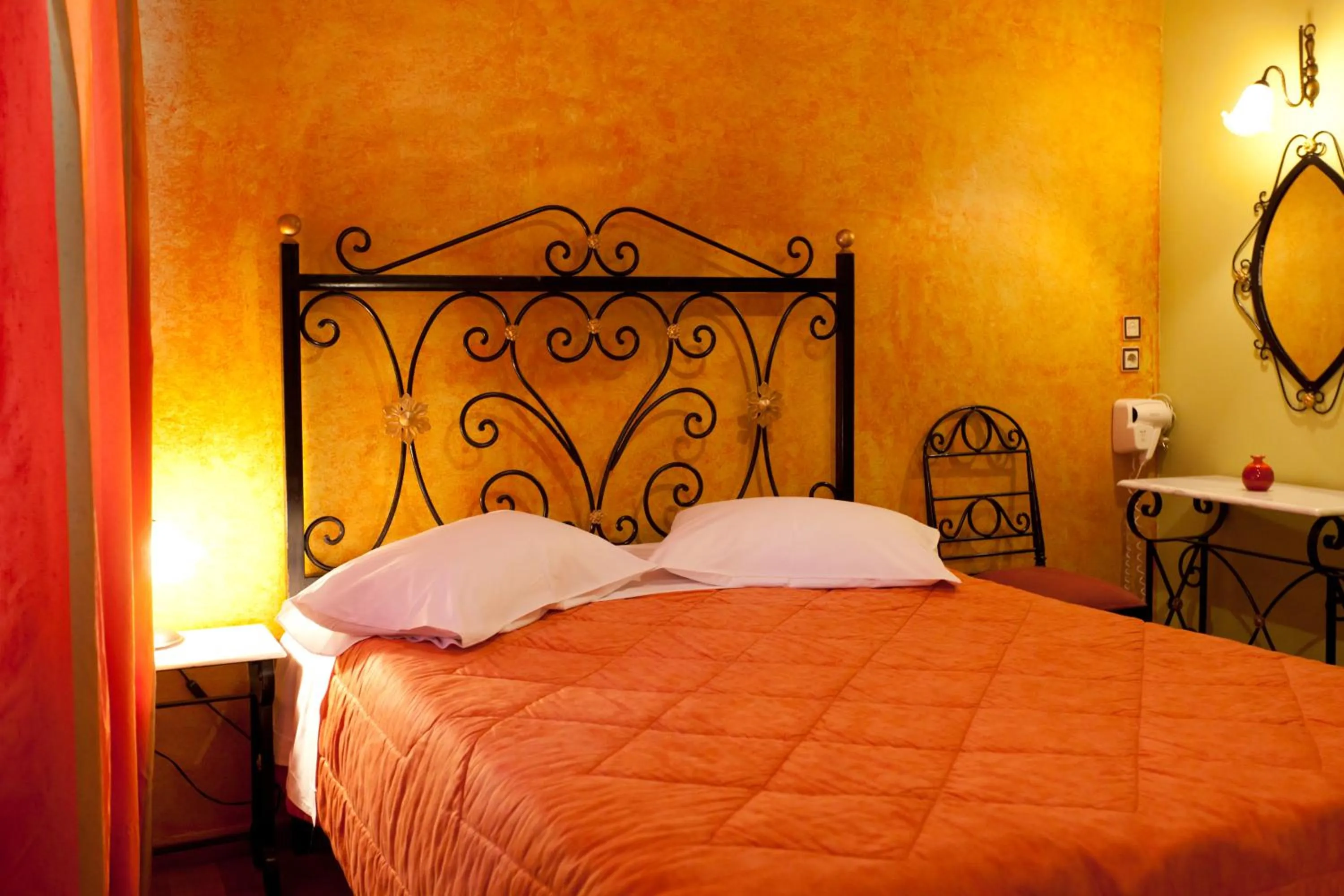 Bedroom, Bed in Pension Eleni