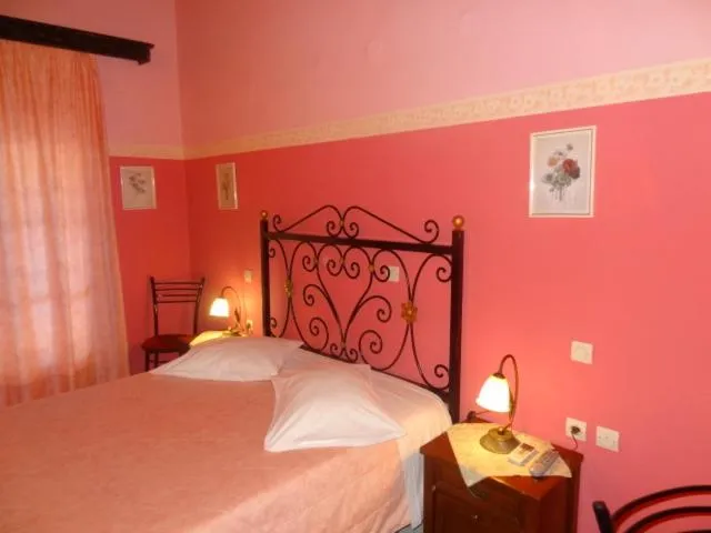 Bed in Pension Eleni