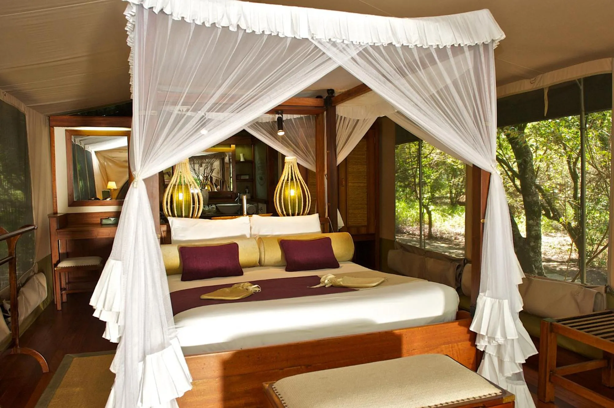 Bed in Mara Intrepids Tented Camp