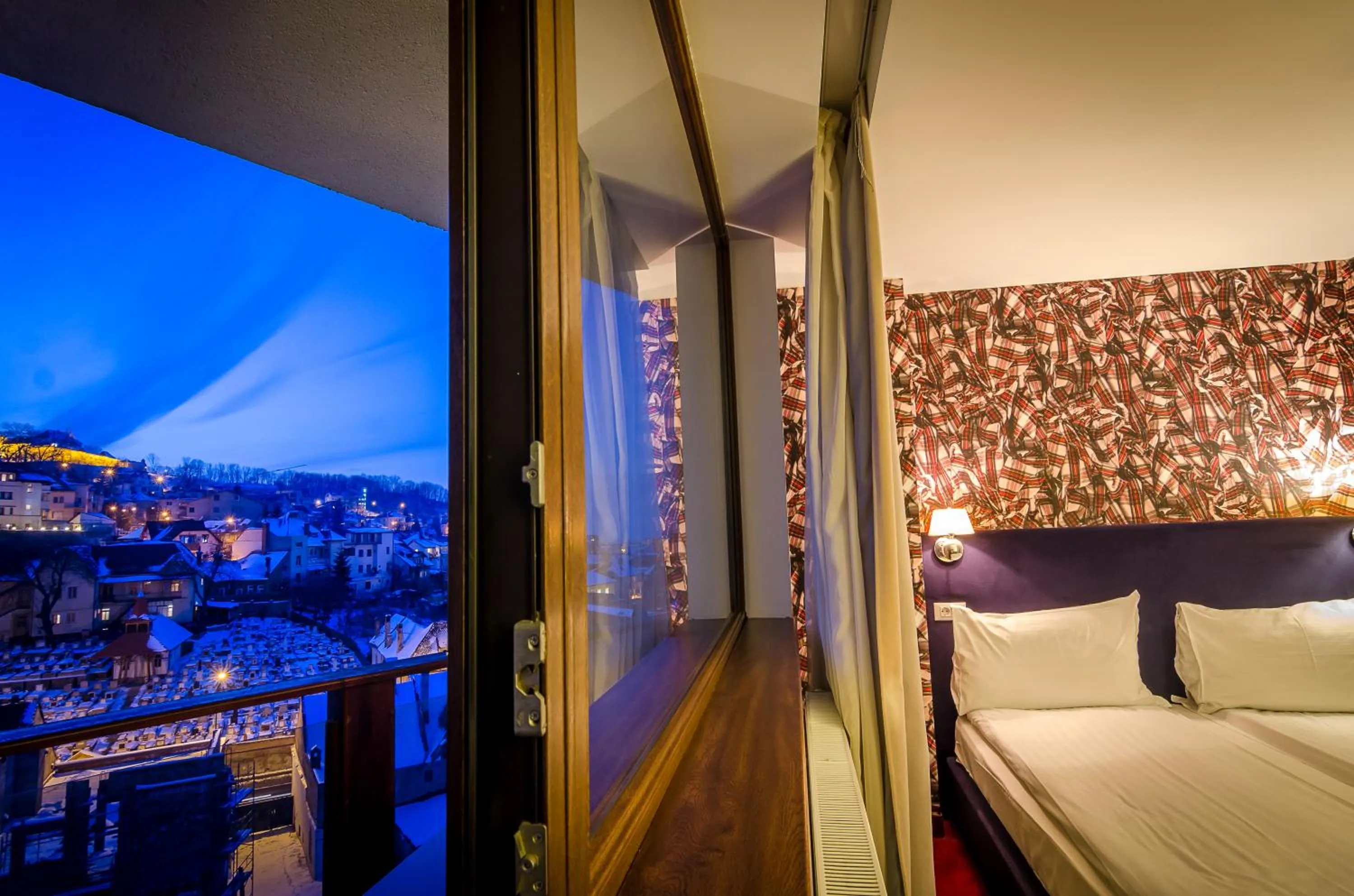 Bed in Apart Hotel Vlad Tepes