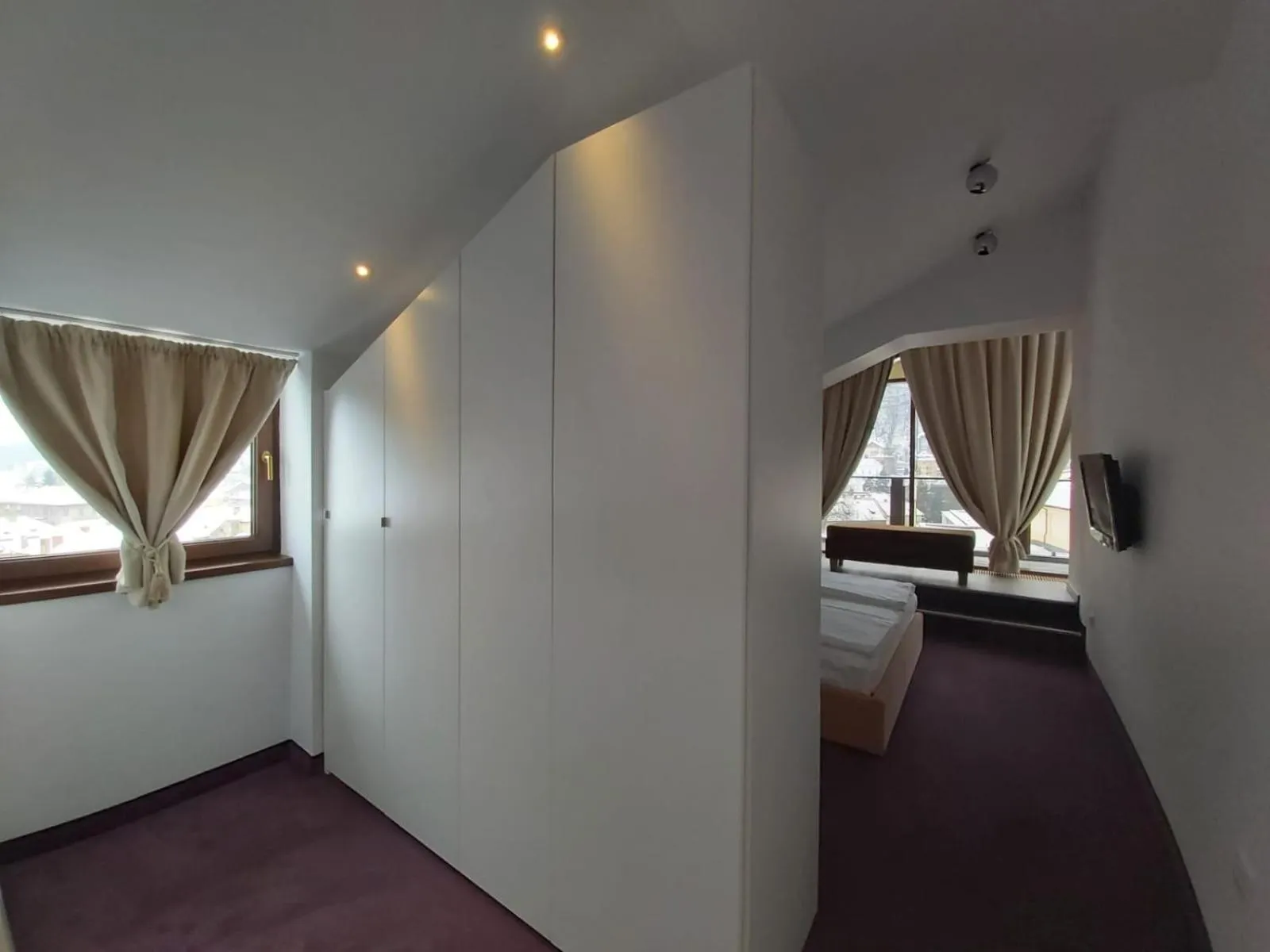 Bed in Apart Hotel Vlad Tepes