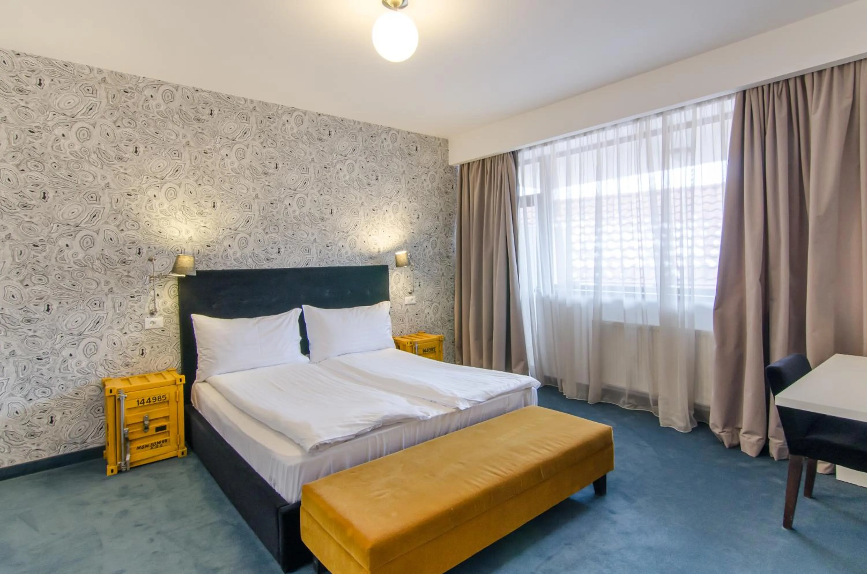 Bed in Apart Hotel Vlad Tepes