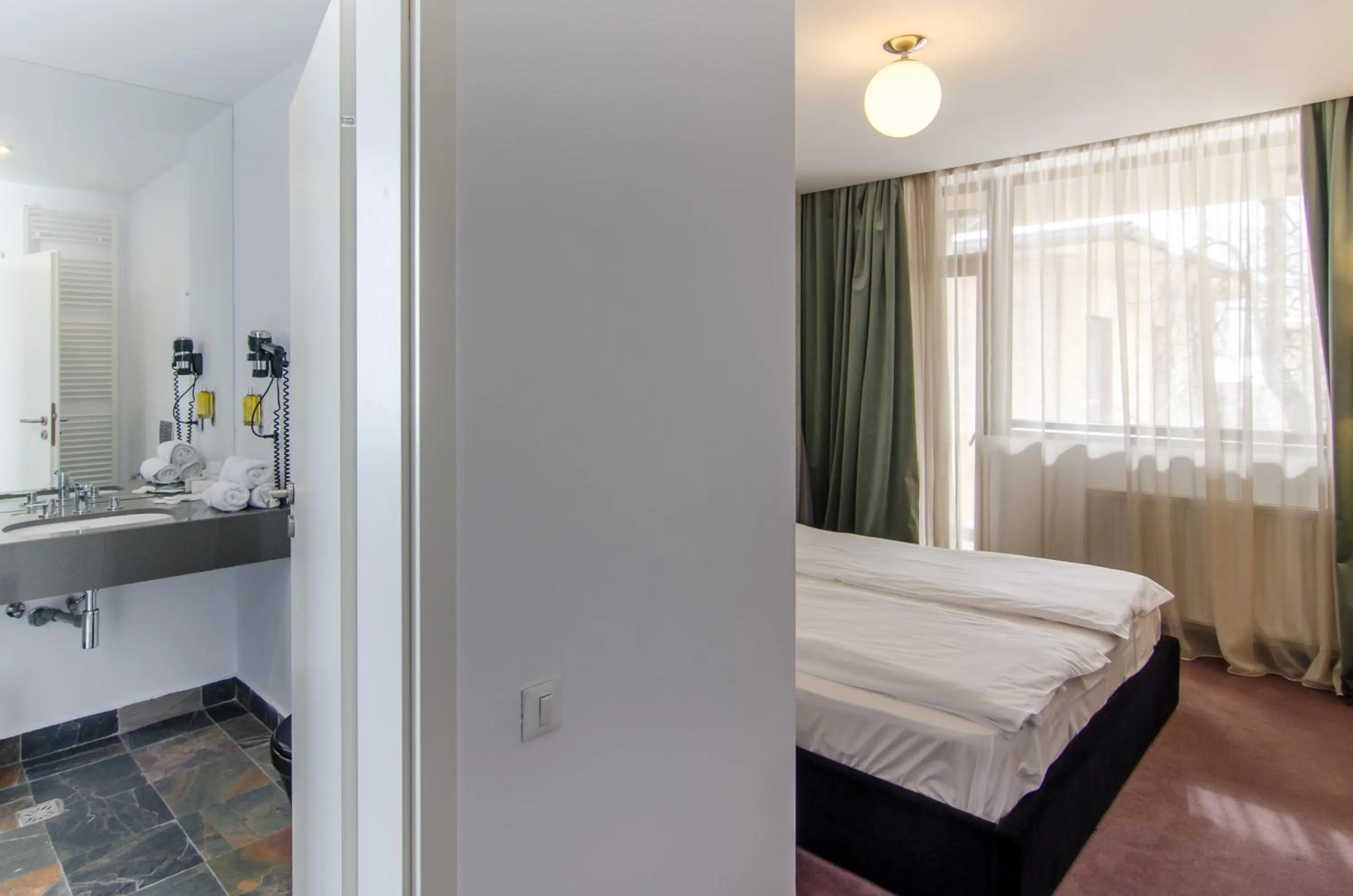 Bed in Apart Hotel Vlad Tepes