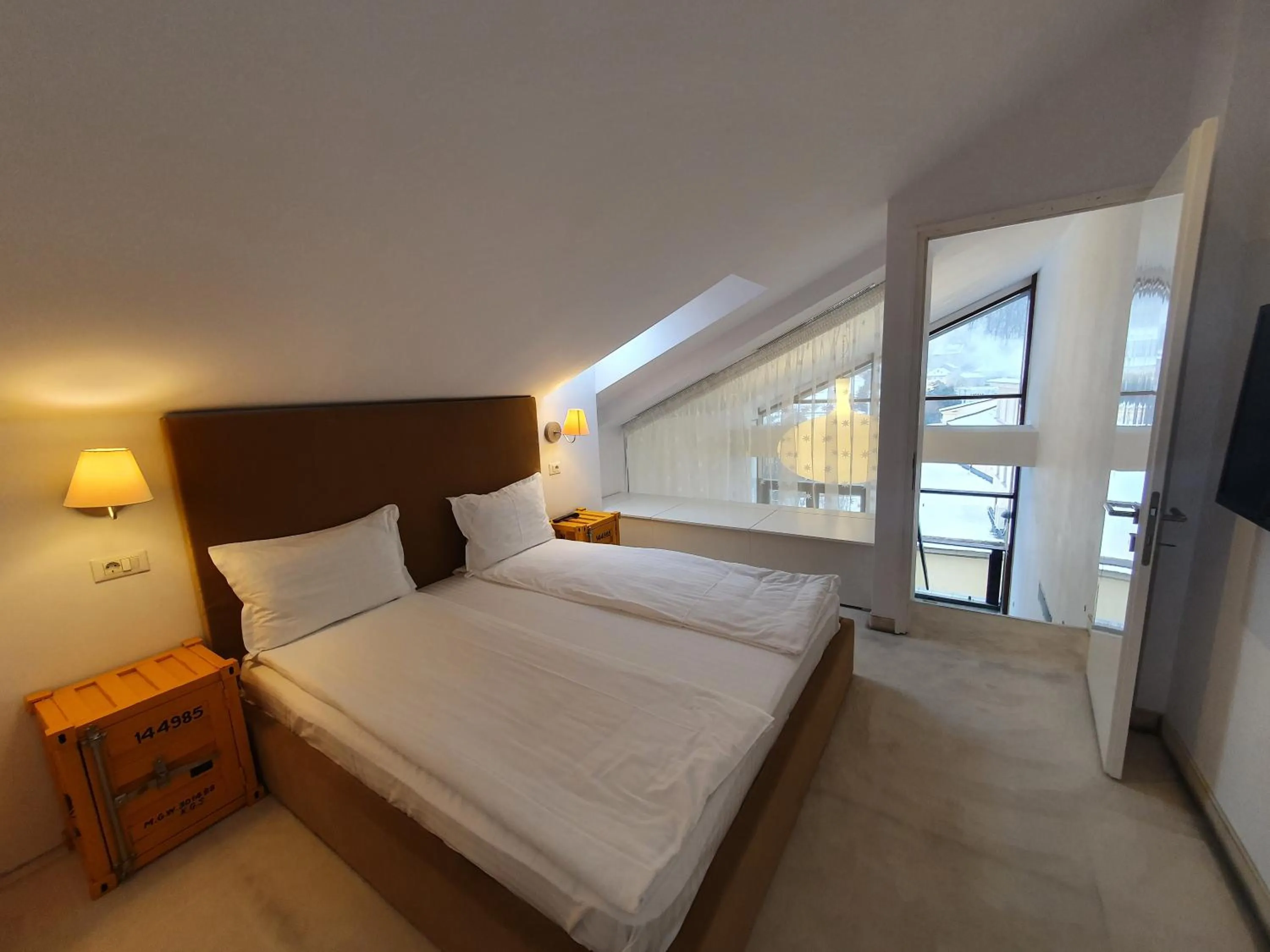 Bed in Apart Hotel Vlad Tepes