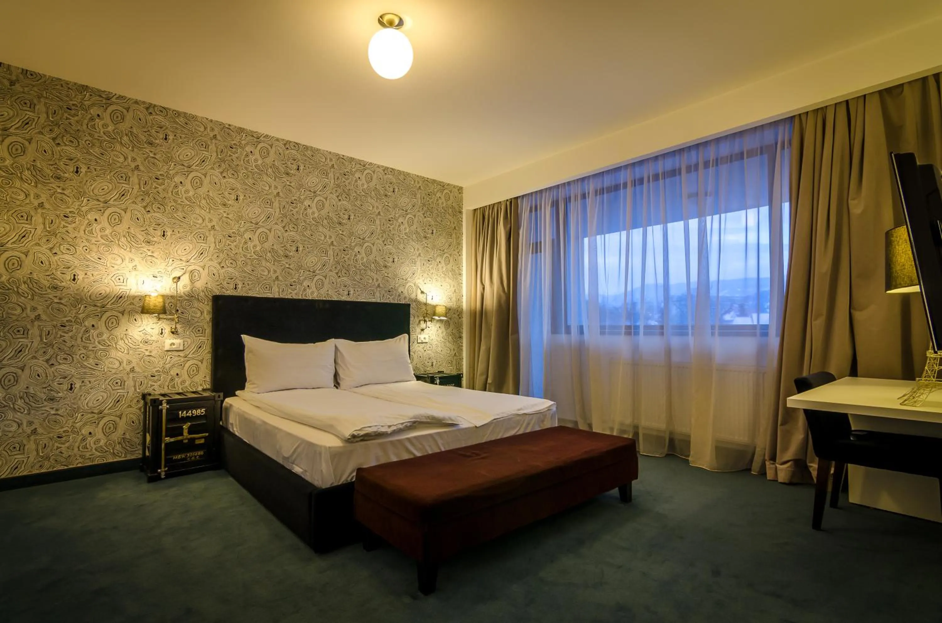 Bed in Apart Hotel Vlad Tepes